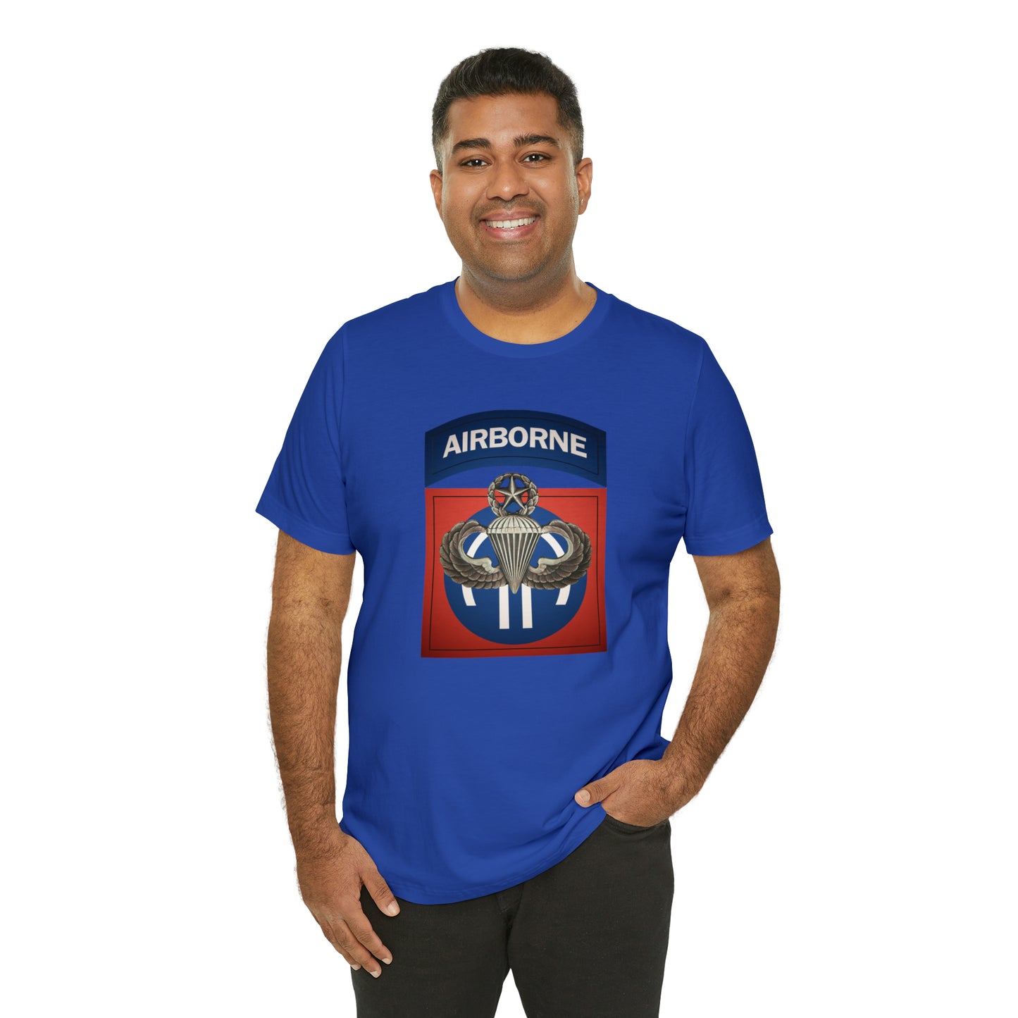 Master Rated Jumpmaster 82nd Airborne Unisex Jersey Short Sleeve Tee