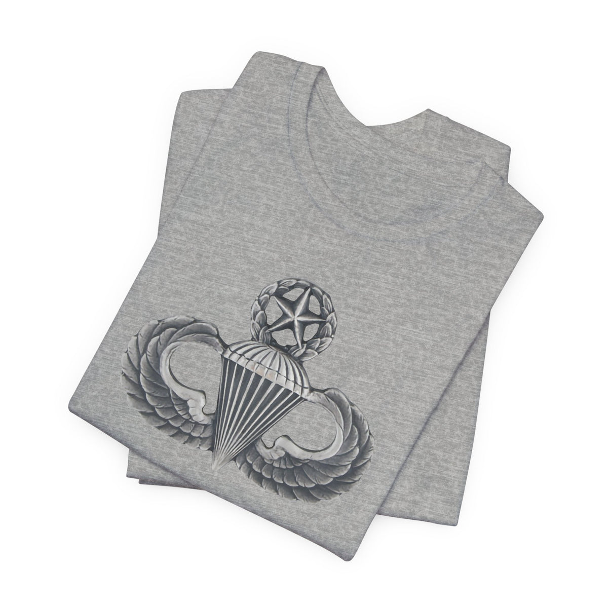 82nd Airborne Master Wings Both-Sleeve Patch T-Shirt | Jumpmaster Life Collection