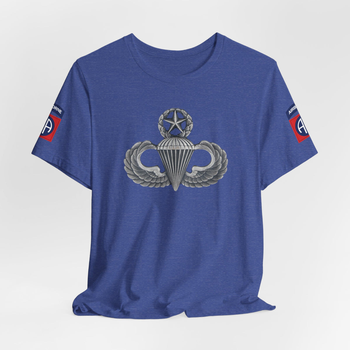 82nd Airborne Master Wings Both-Sleeve Patch T-Shirt | Jumpmaster Life Collection