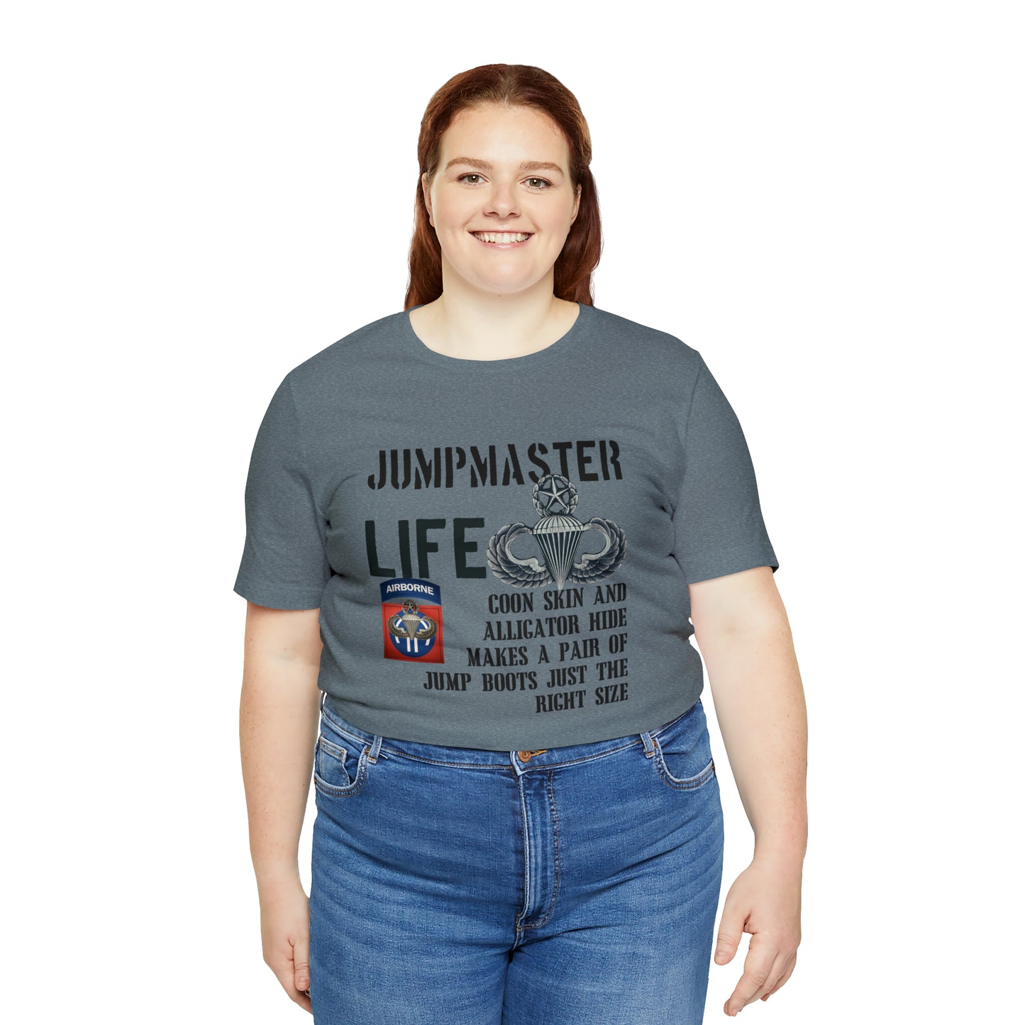 Jumpmaster Life Coonskin and Alligator Hide Unisex Jersey Short Sleeve Tee
