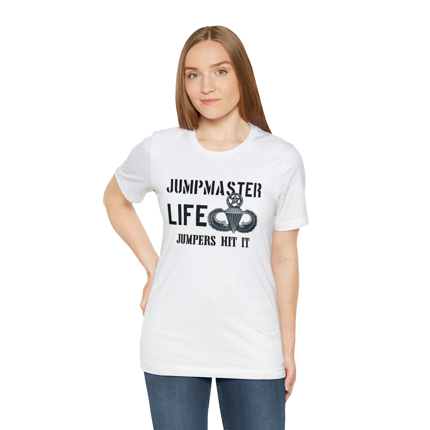 Jumpmaster Life Jumpers Hit It Airborne Unisex Jersey Short Sleeve Tee