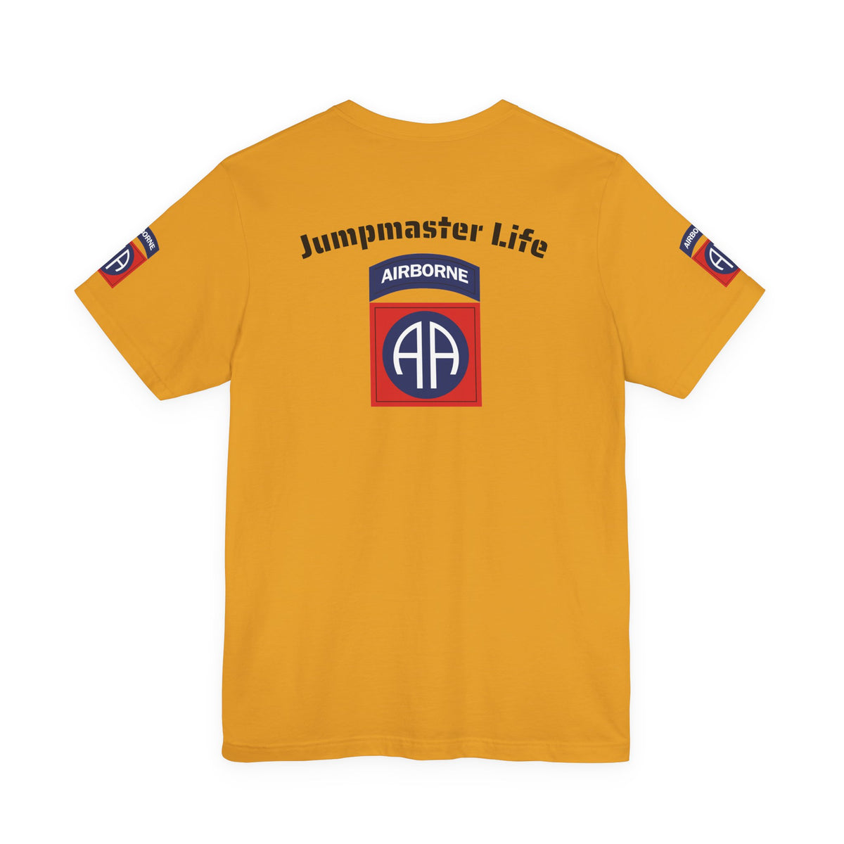 82nd Airborne Master Wings Combat Star Both-Sleeve Patch T-Shirt | Jumpmaster Life Collection