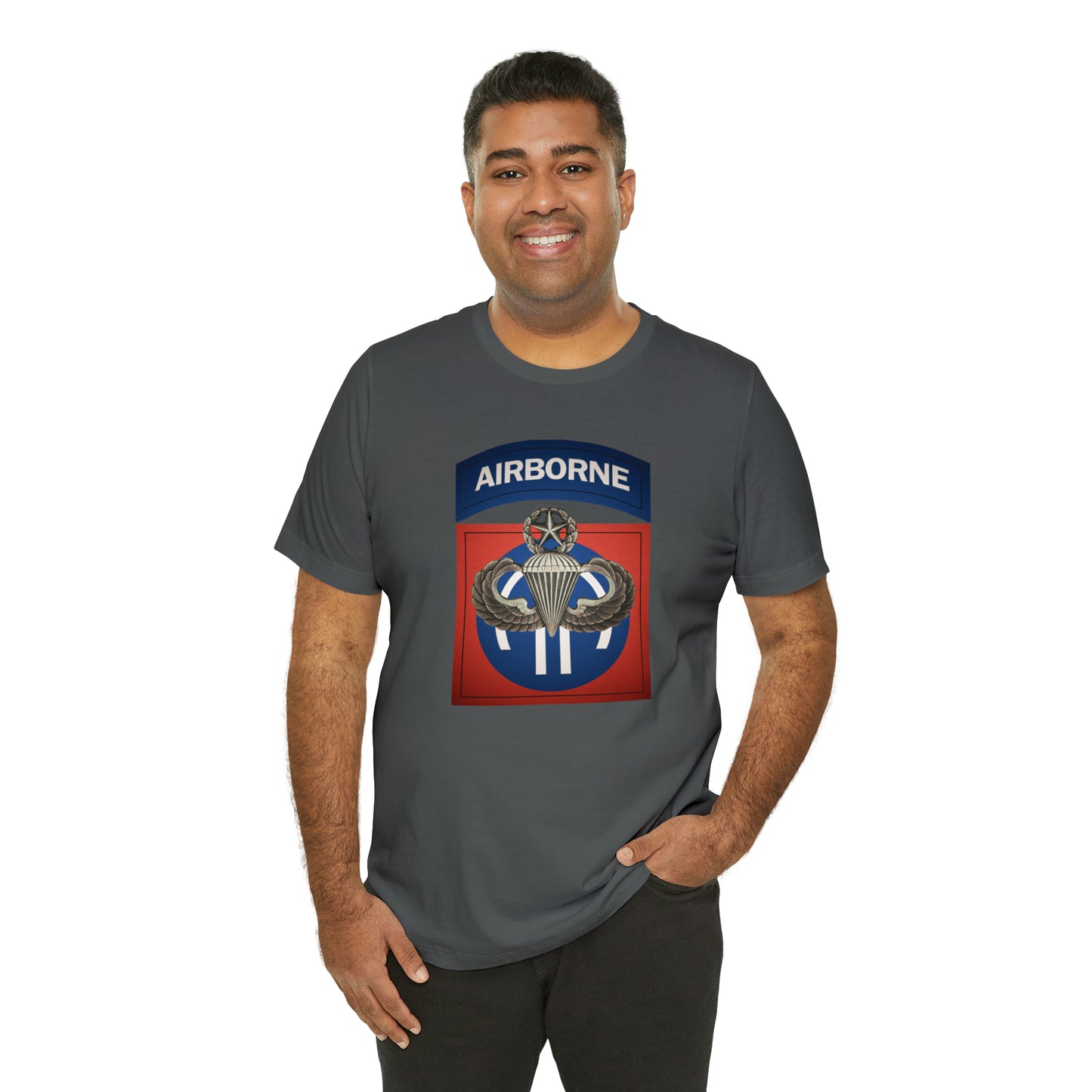 Master Rated Jumpmaster 82nd Airborne Unisex Jersey Short Sleeve Tee
