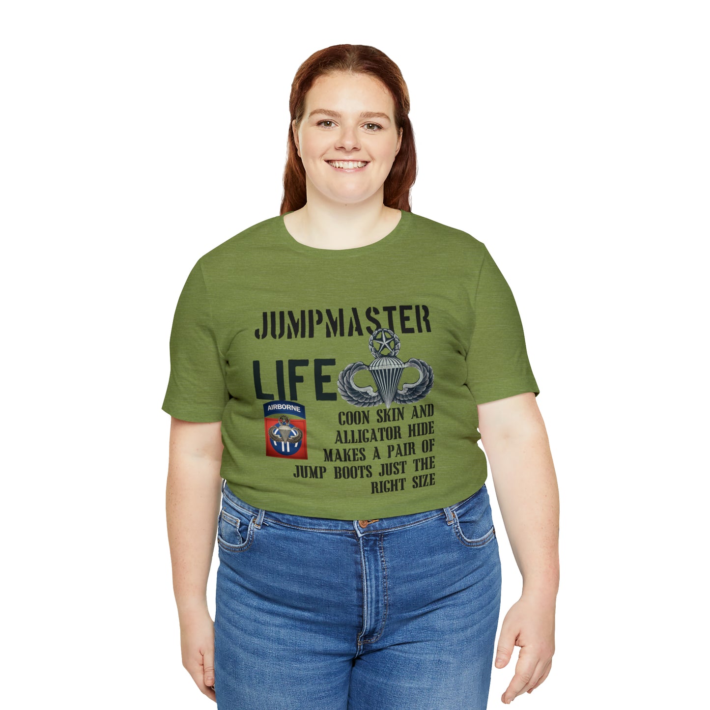 Jumpmaster Life Coonskin and Alligator Hide Unisex Jersey Short Sleeve Tee