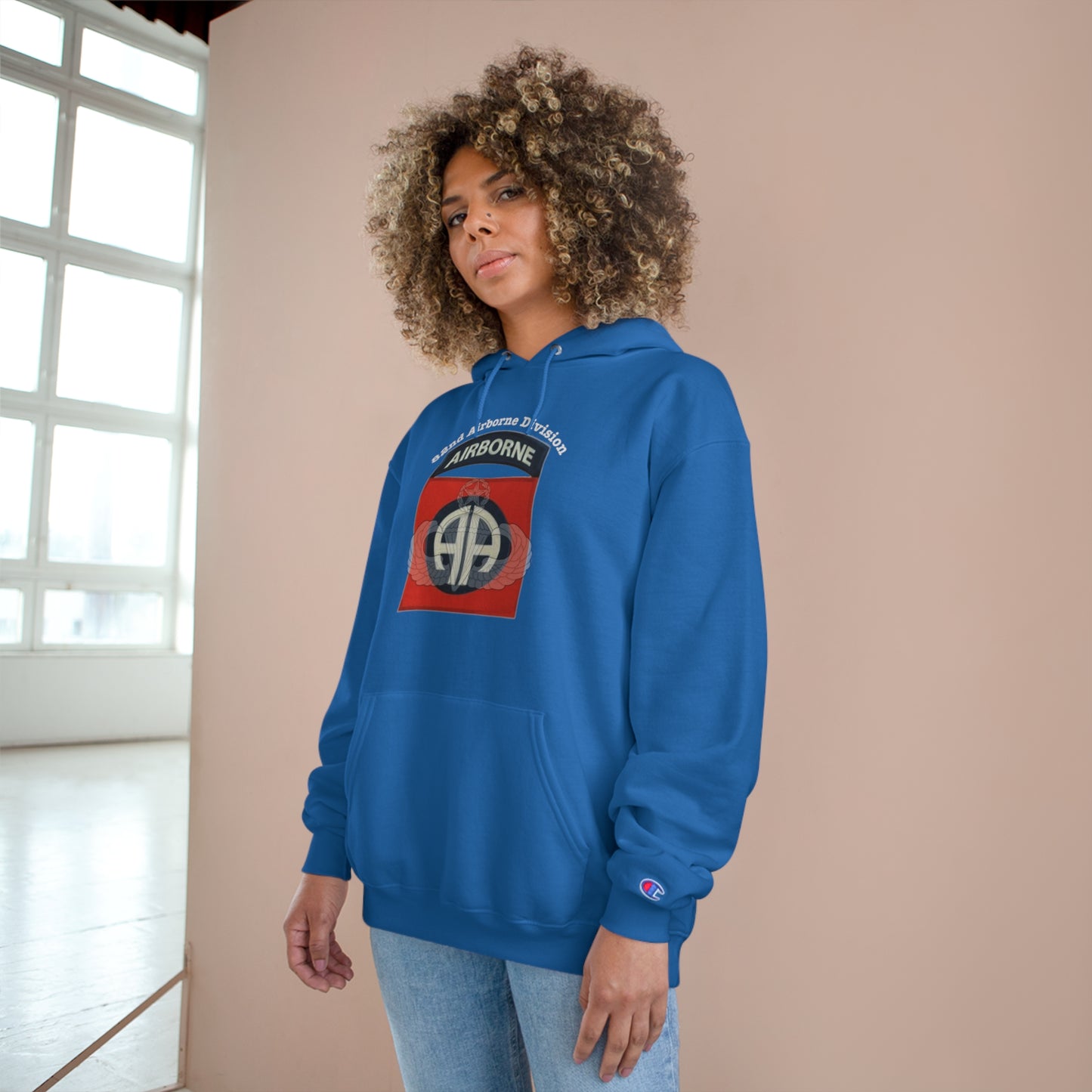 82nd Airborne Division Champion Hoodie 82nd Airborne Division Logo Sweatshirt: Embrace Comfort & Patriotism | Shop Now!"