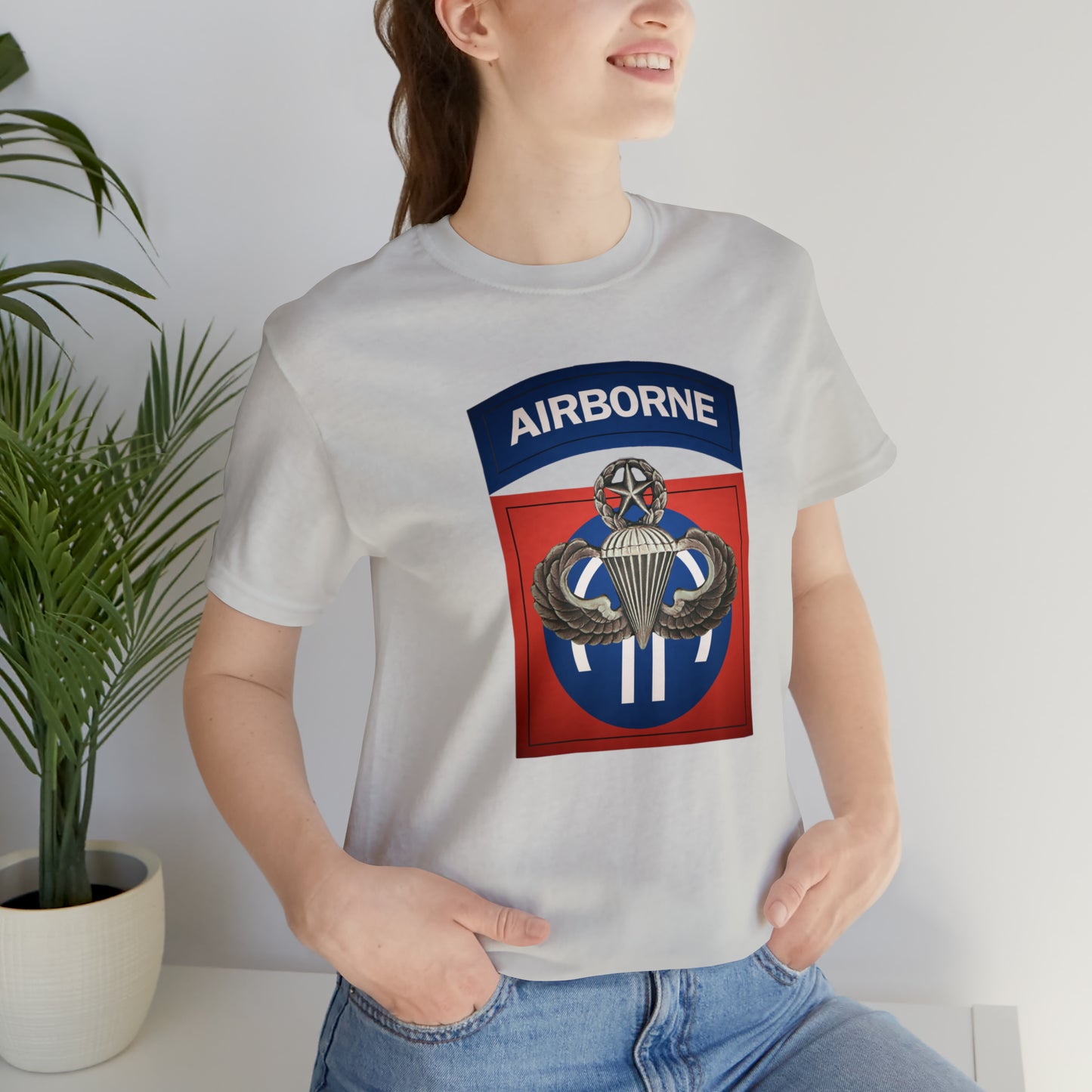 Master Rated Jumpmaster 82nd Airborne Unisex Jersey Short Sleeve Tee