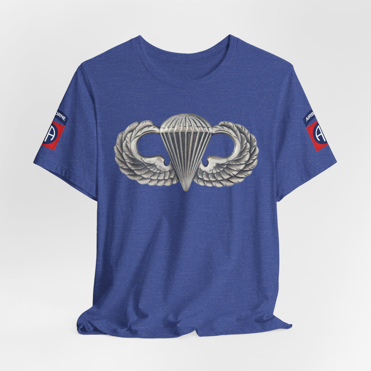 82nd Airborne Basic Wings Both-Sleeve Patch T-Shirt, Airborne Life