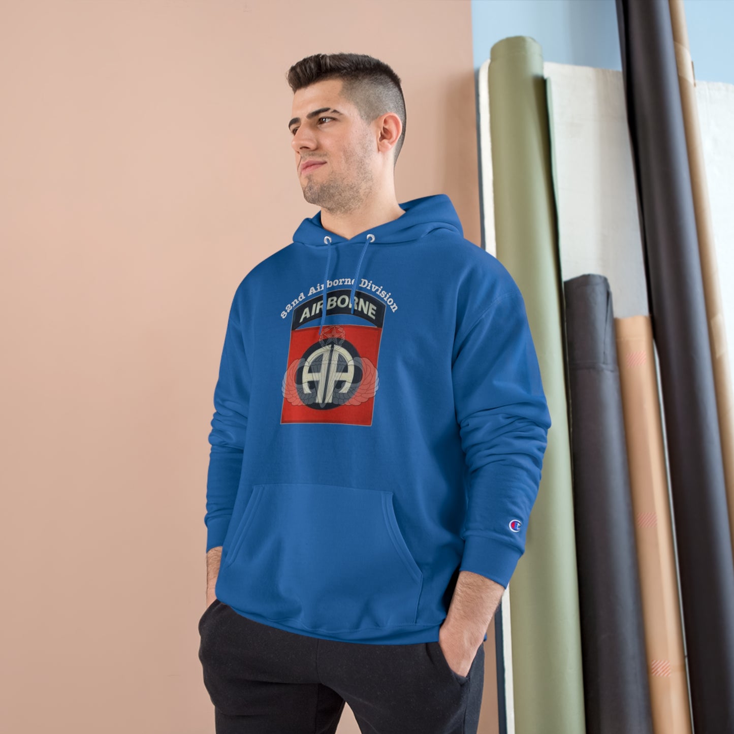 82nd Airborne Division Champion Hoodie 82nd Airborne Division Logo Sweatshirt: Embrace Comfort & Patriotism | Shop Now!"