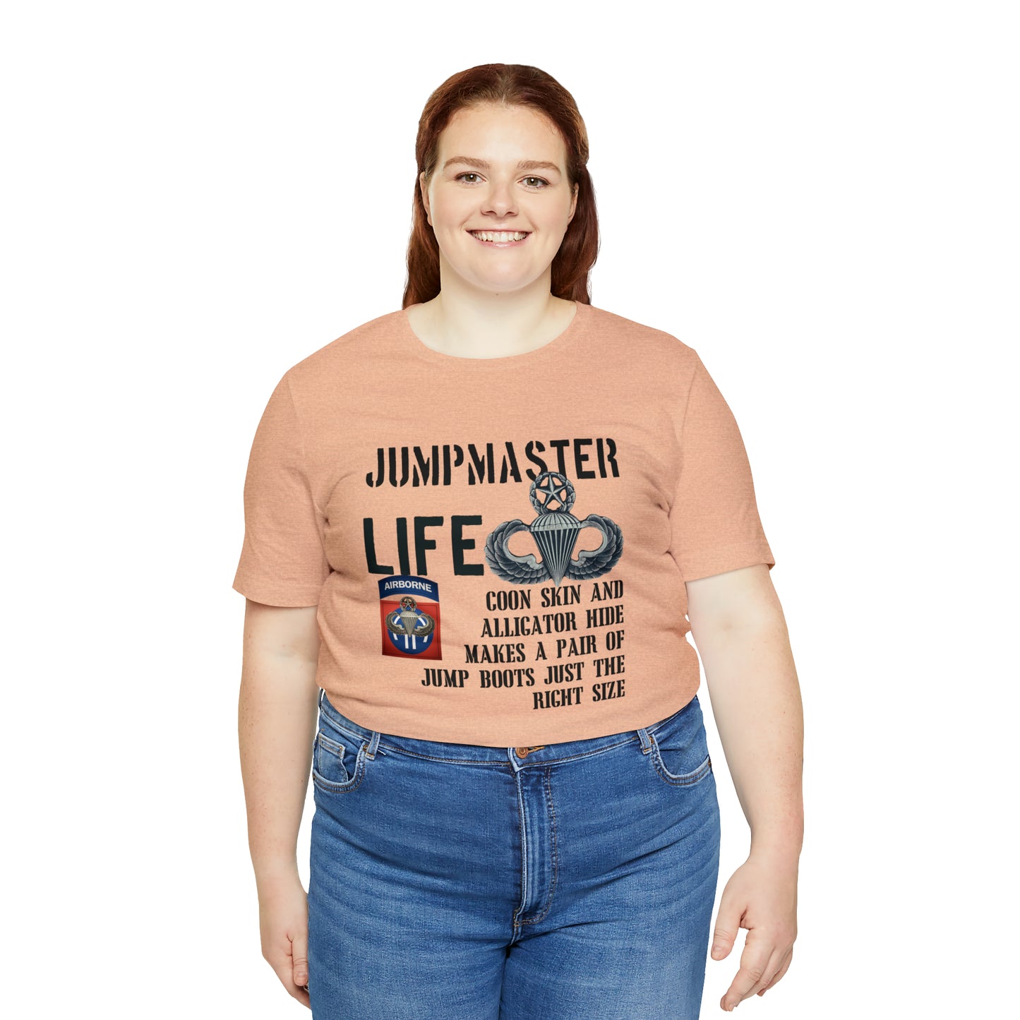 Jumpmaster Life Coonskin and Alligator Hide Unisex Jersey Short Sleeve Tee