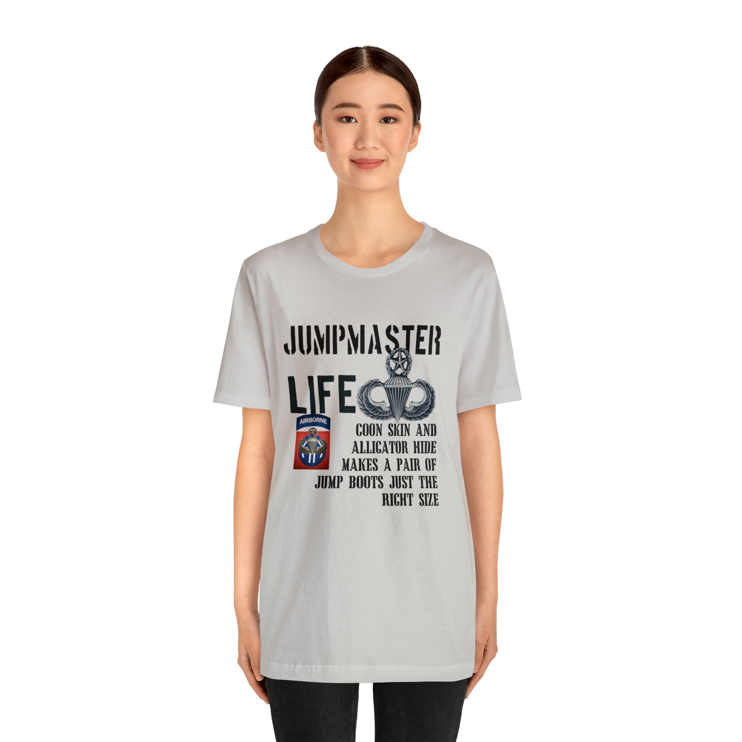Jumpmaster Life Coonskin and Alligator Hide Unisex Jersey Short Sleeve Tee