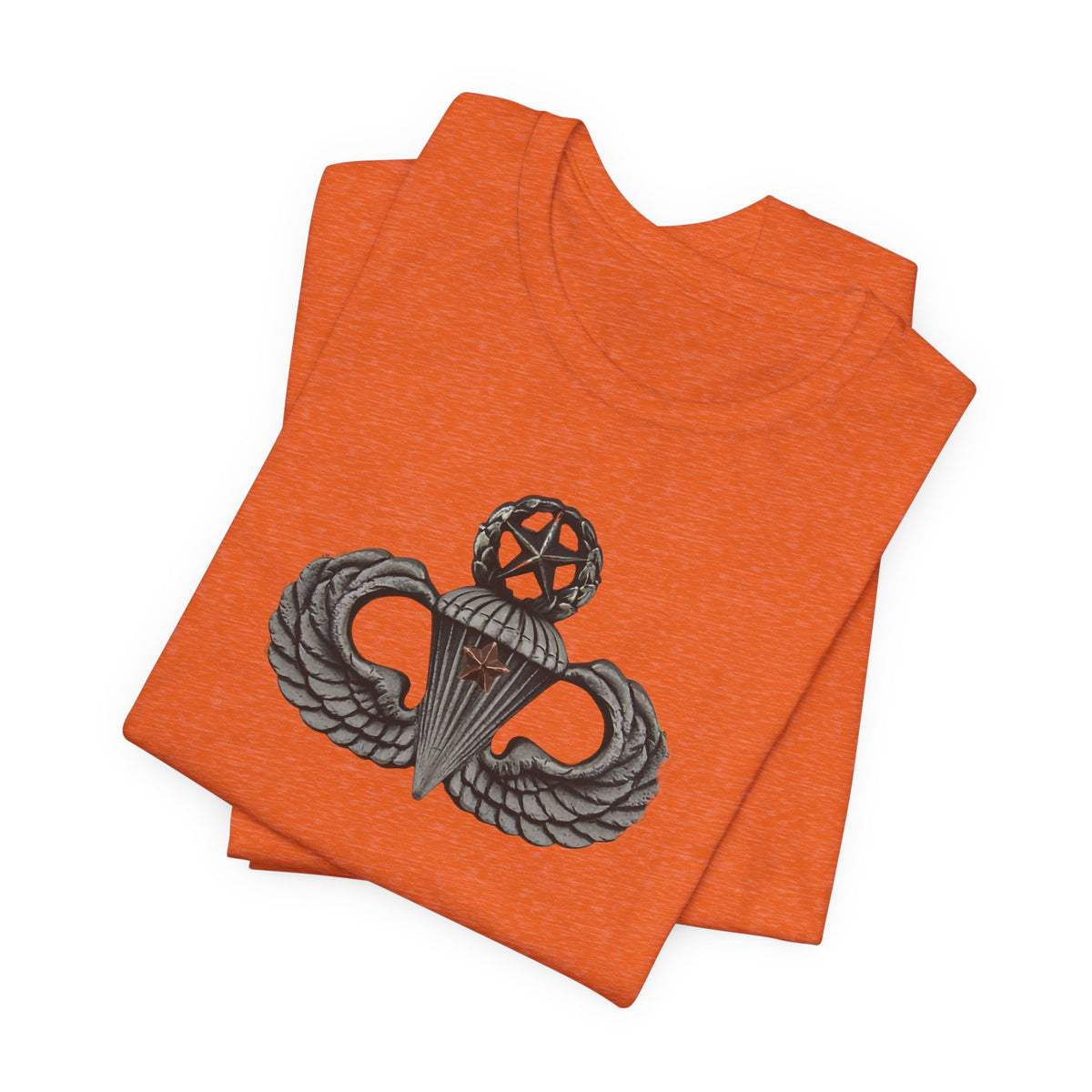 82nd Airborne Master Wings Combat Star Both-Sleeve Patch T-Shirt | Jumpmaster Life Collection