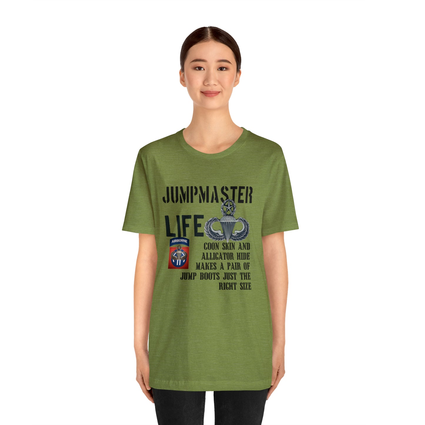 Jumpmaster Life Coonskin and Alligator Hide Unisex Jersey Short Sleeve Tee