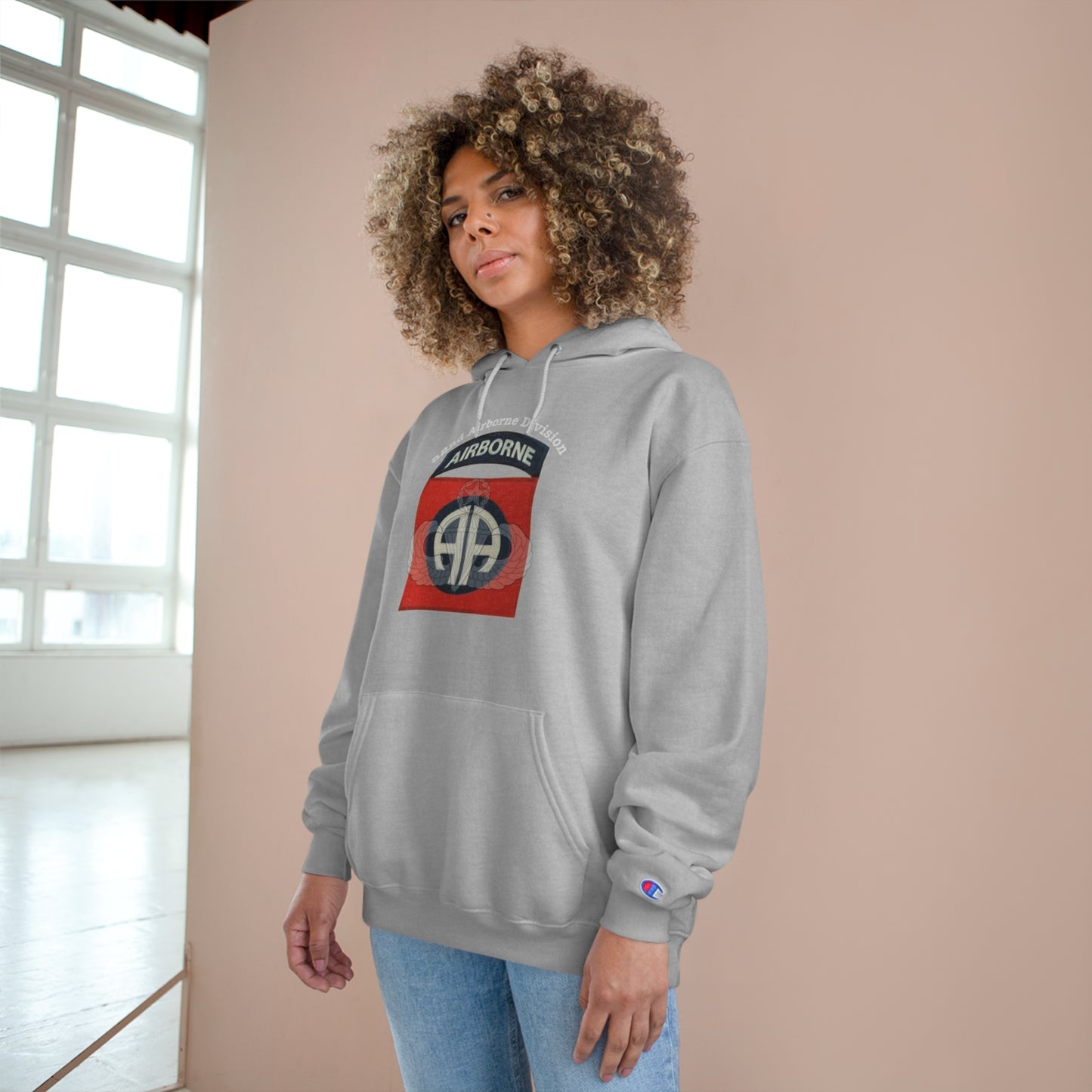 82nd Airborne Division Champion Hoodie 82nd Airborne Division Logo Sweatshirt: Embrace Comfort & Patriotism | Shop Now!"