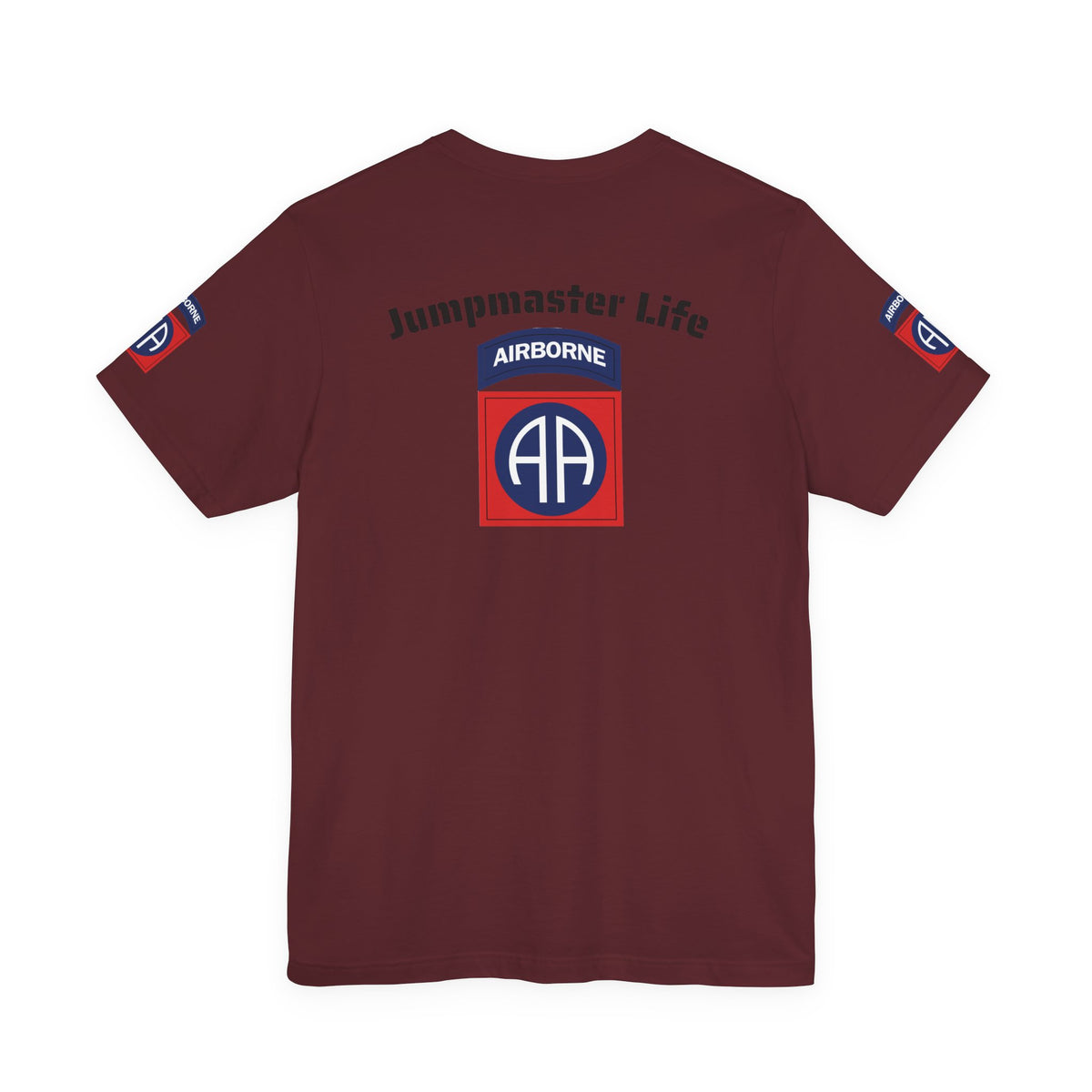82nd Airborne Master Wings Both-Sleeve Patch T-Shirt | Jumpmaster Life Collection