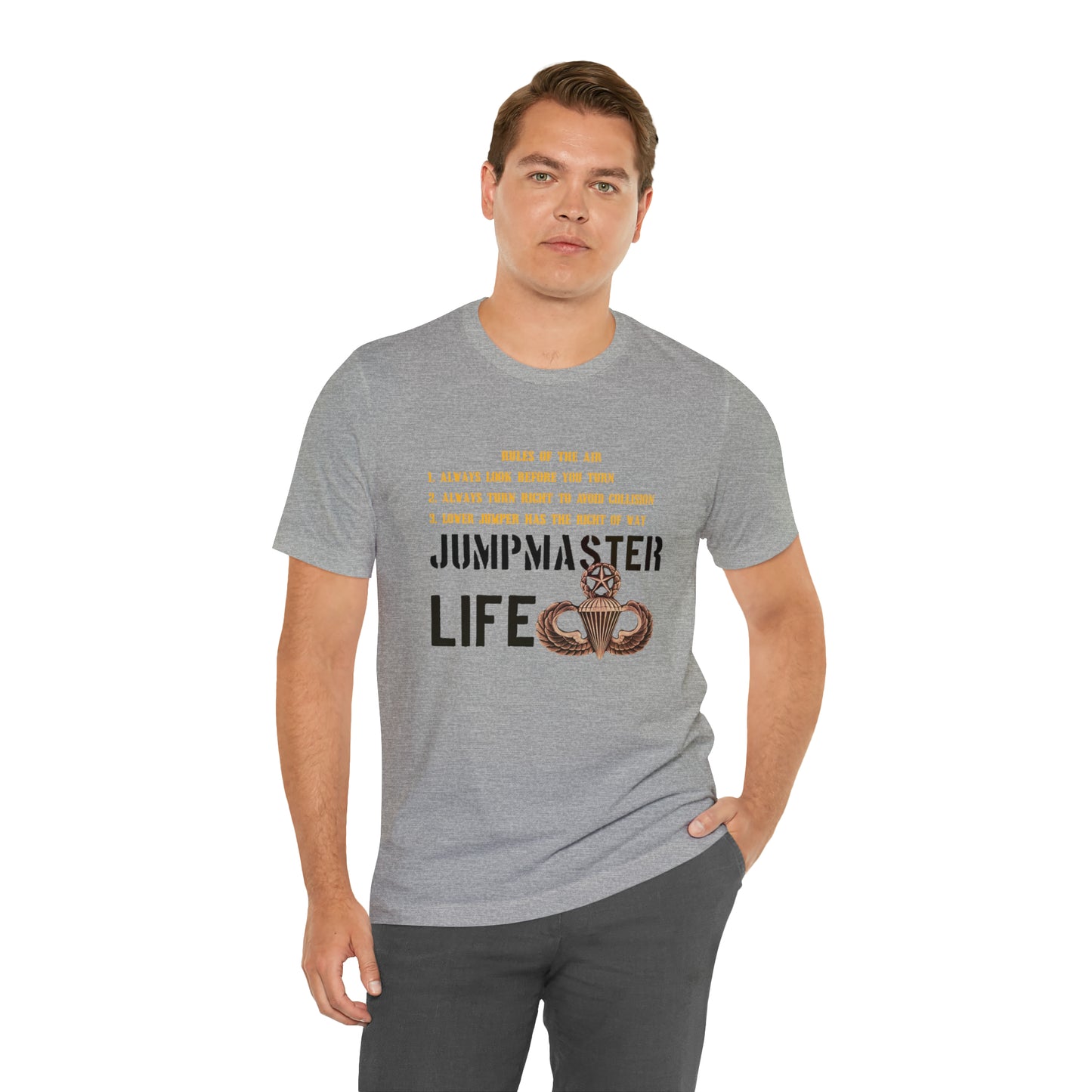 Rules of the Air Jumpmaster Life Unisex Jersey Short Sleeve Tee