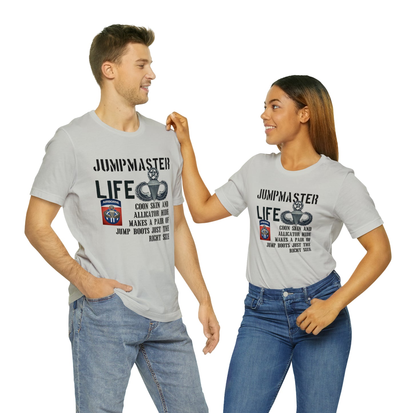 Jumpmaster Life Coonskin and Alligator Hide Unisex Jersey Short Sleeve Tee