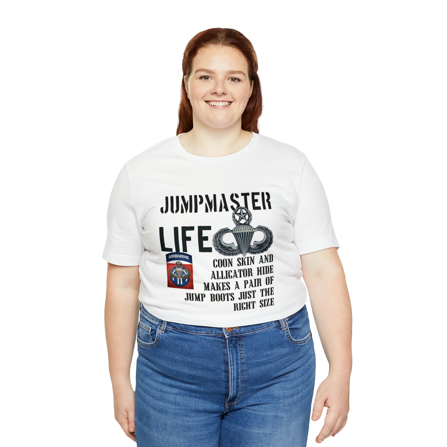 Jumpmaster Life Coonskin and Alligator Hide Unisex Jersey Short Sleeve Tee