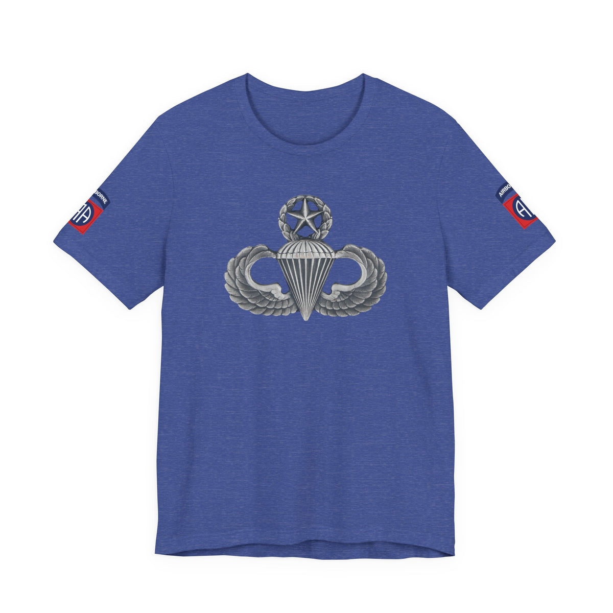 82nd Airborne Master Wings Both-Sleeve Patch T-Shirt | Jumpmaster Life Collection
