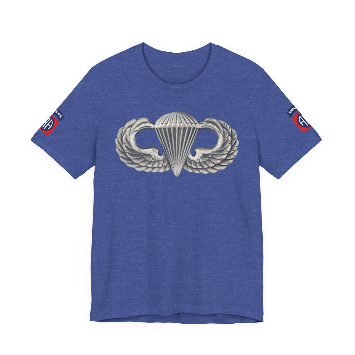 82nd Airborne Basic Wings Both-Sleeve Patch T-Shirt, Airborne Life
