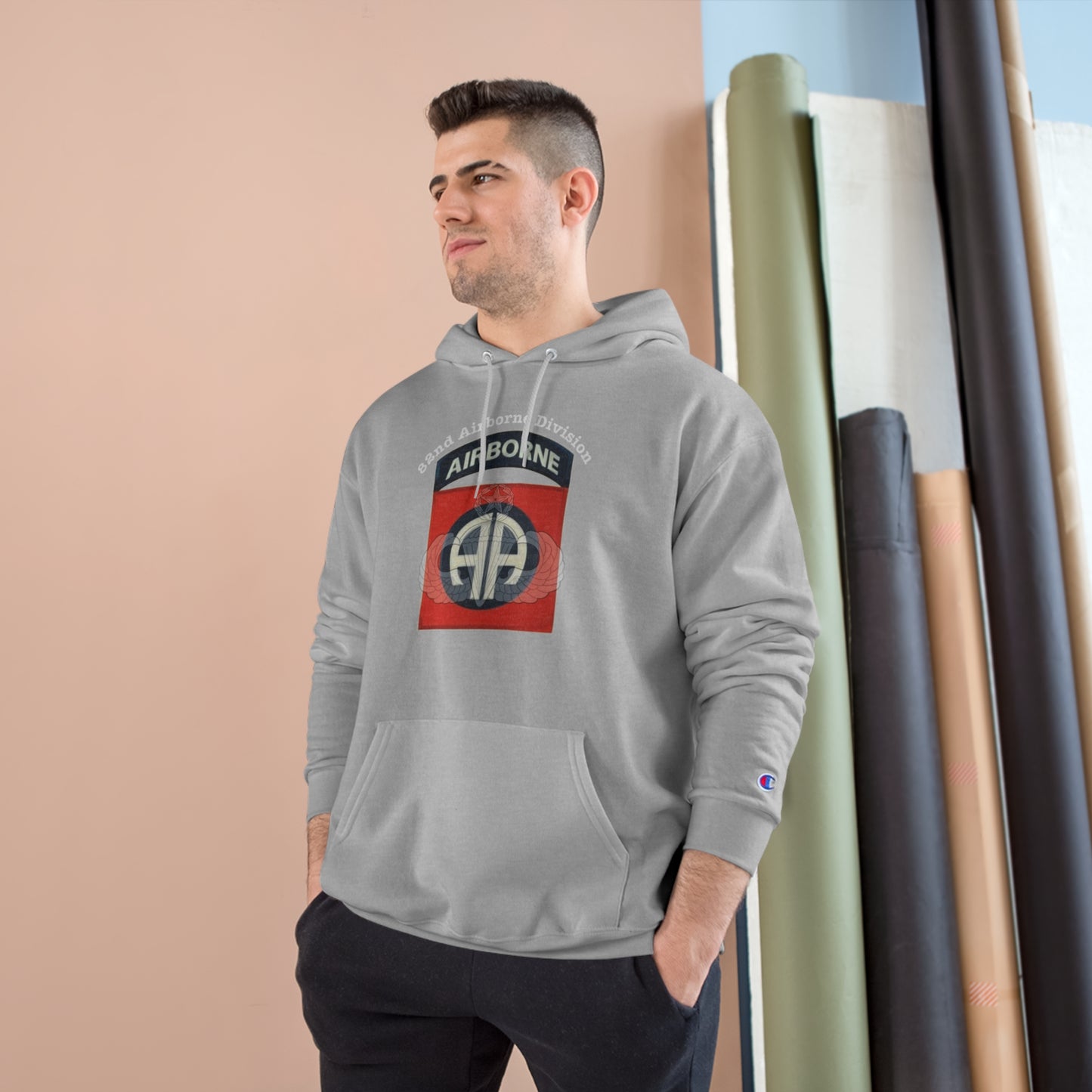 82nd Airborne Division Champion Hoodie 82nd Airborne Division Logo Sweatshirt: Embrace Comfort & Patriotism | Shop Now!"