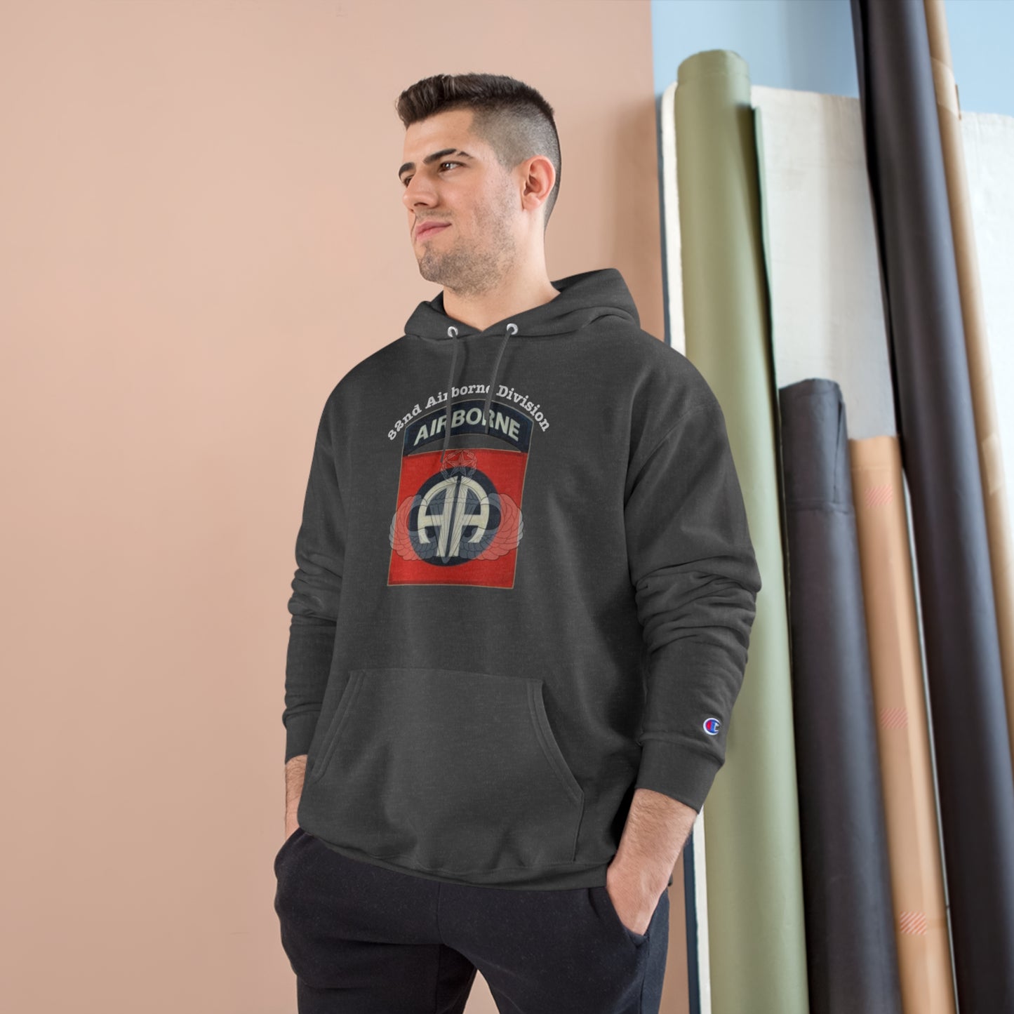 82nd Airborne Division Champion Hoodie 82nd Airborne Division Logo Sweatshirt: Embrace Comfort & Patriotism | Shop Now!"
