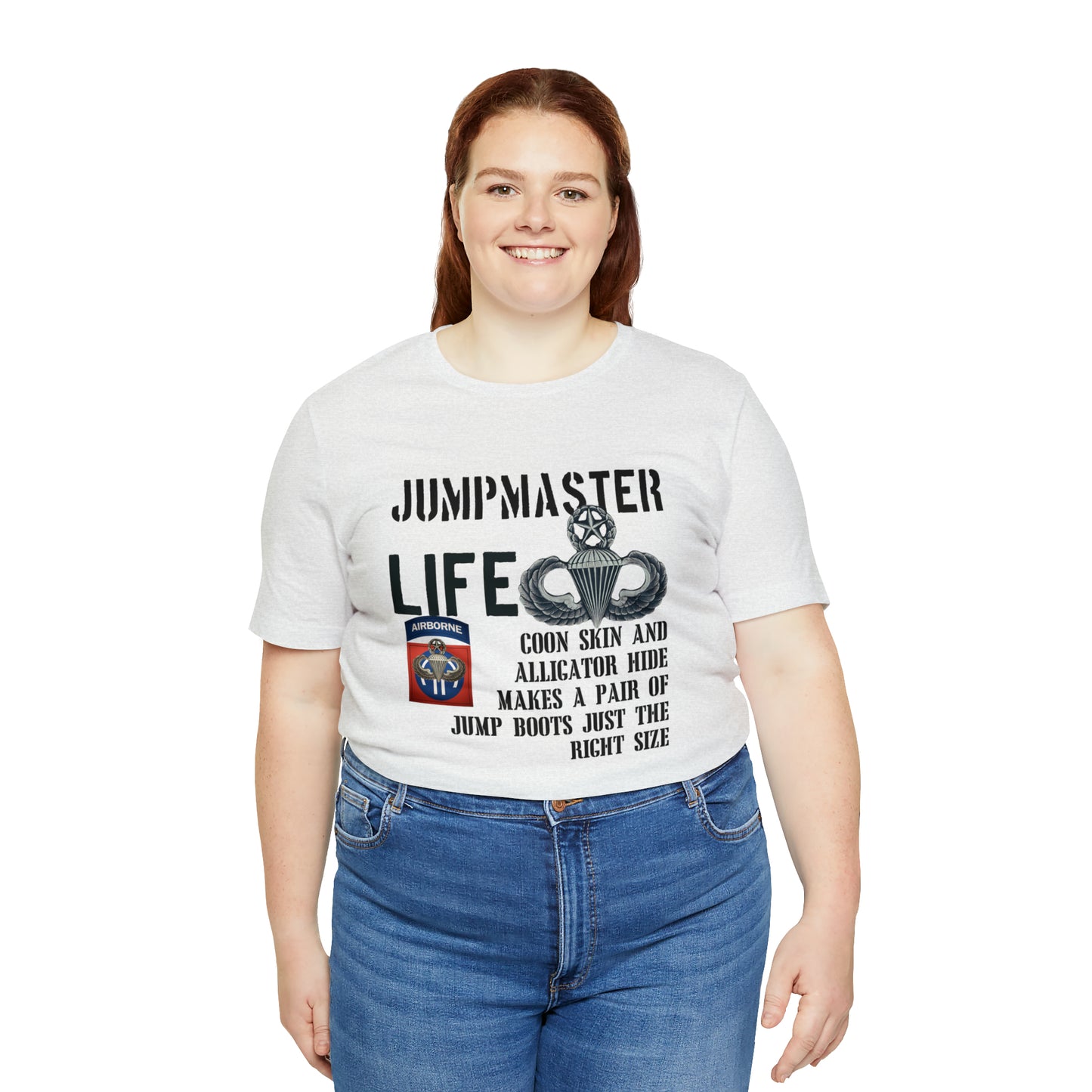 Jumpmaster Life Coonskin and Alligator Hide Unisex Jersey Short Sleeve Tee