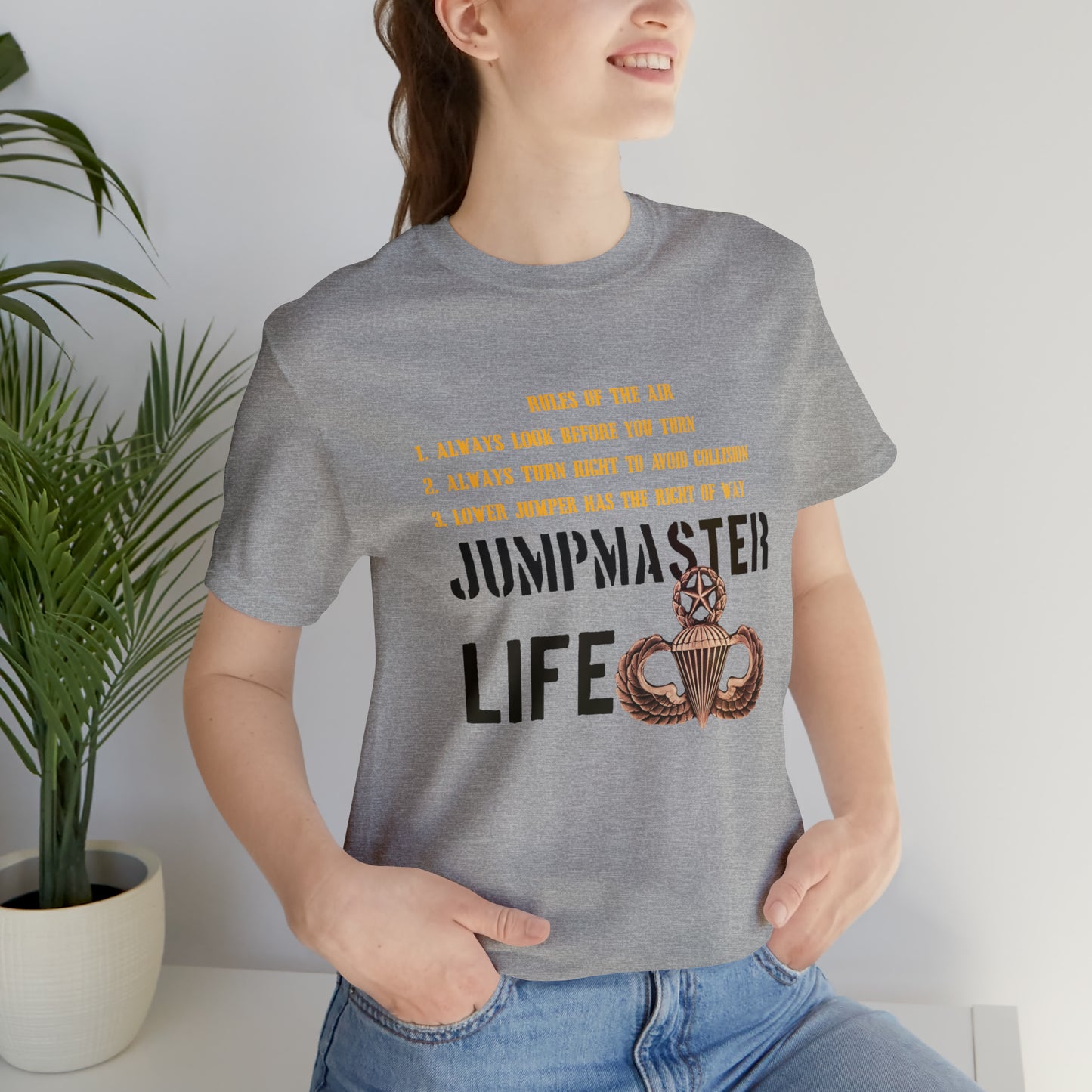 Rules of the Air Jumpmaster Life Unisex Jersey Short Sleeve Tee