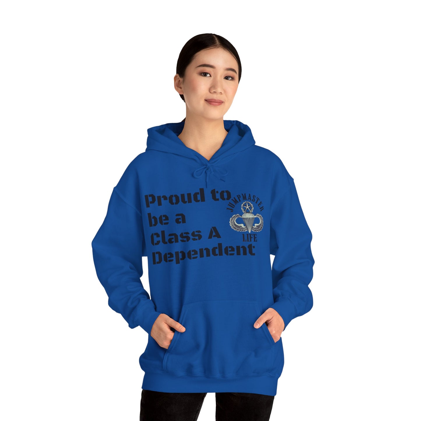 Proud to be a Class A Dependent Jumpmaster Life Unisex Heavy Blend™ Hooded Sweatshirt