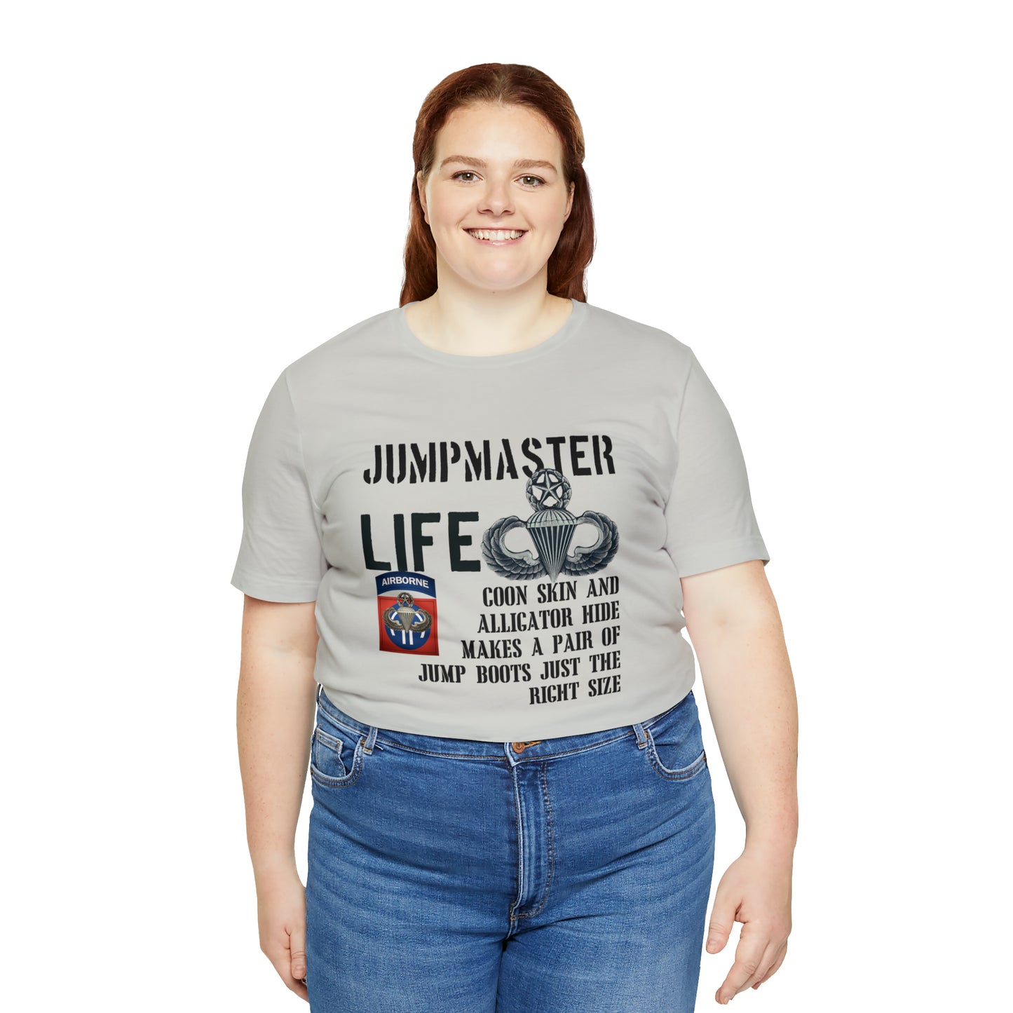 Jumpmaster Life Coonskin and Alligator Hide Unisex Jersey Short Sleeve Tee