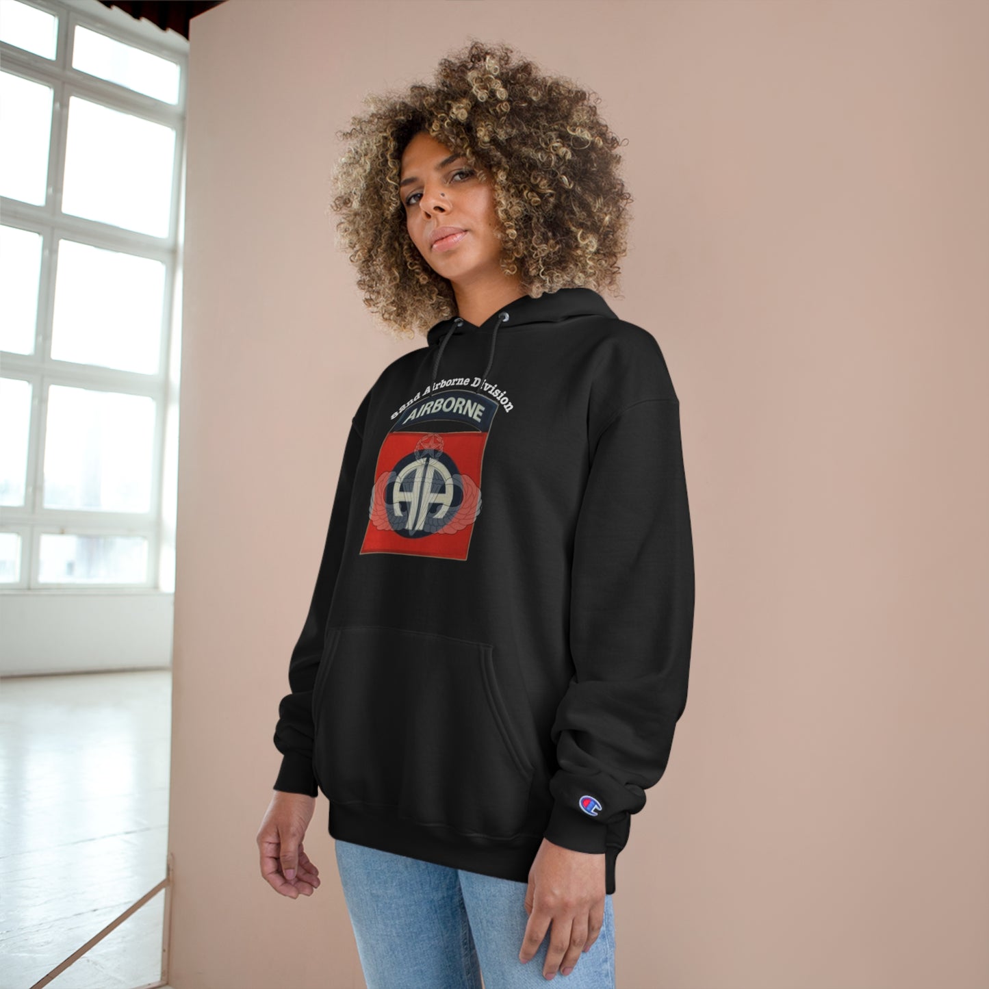 82nd Airborne Division Champion Hoodie 82nd Airborne Division Logo Sweatshirt: Embrace Comfort & Patriotism | Shop Now!"