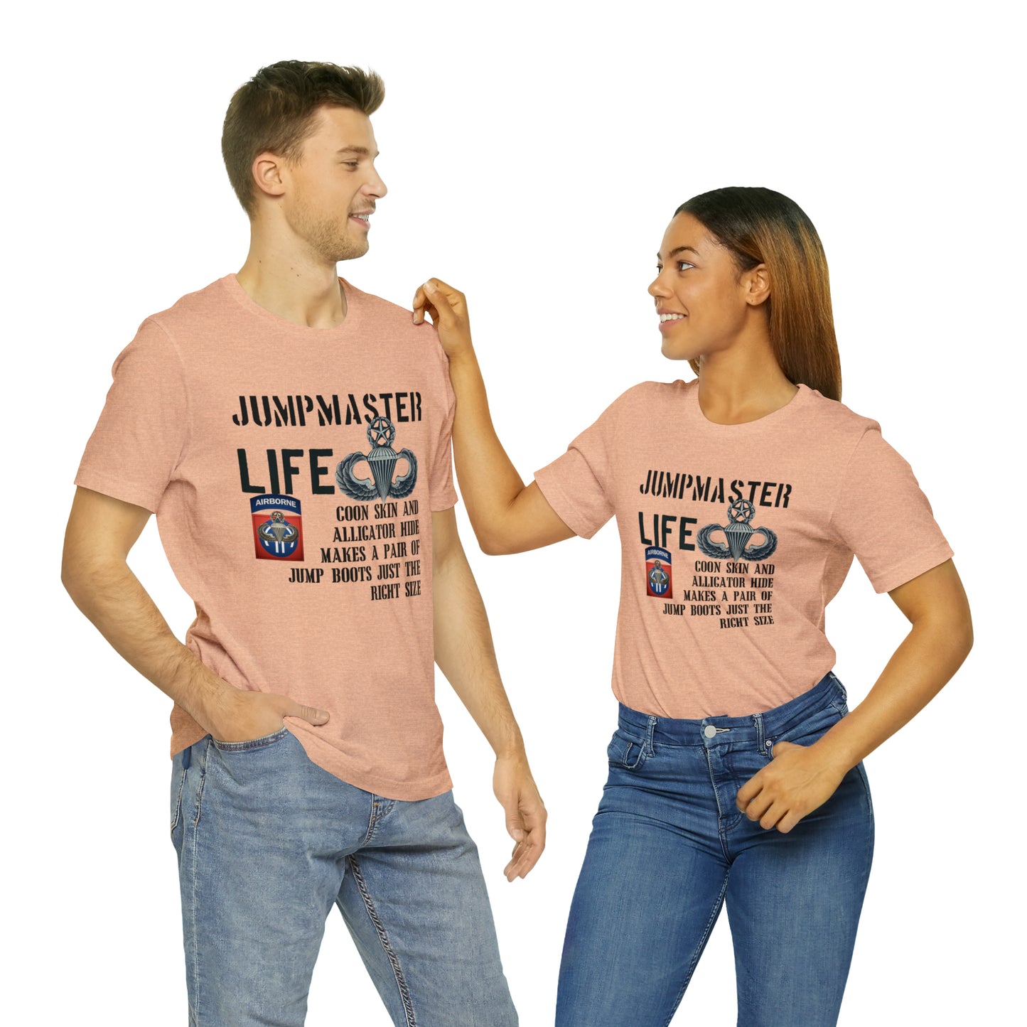 Jumpmaster Life Coonskin and Alligator Hide Unisex Jersey Short Sleeve Tee