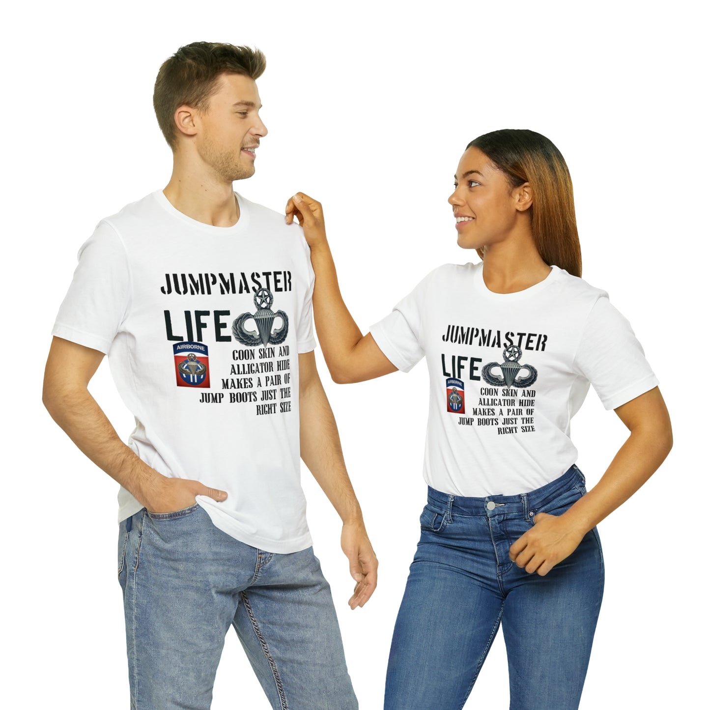 Jumpmaster Life Coonskin and Alligator Hide Unisex Jersey Short Sleeve Tee