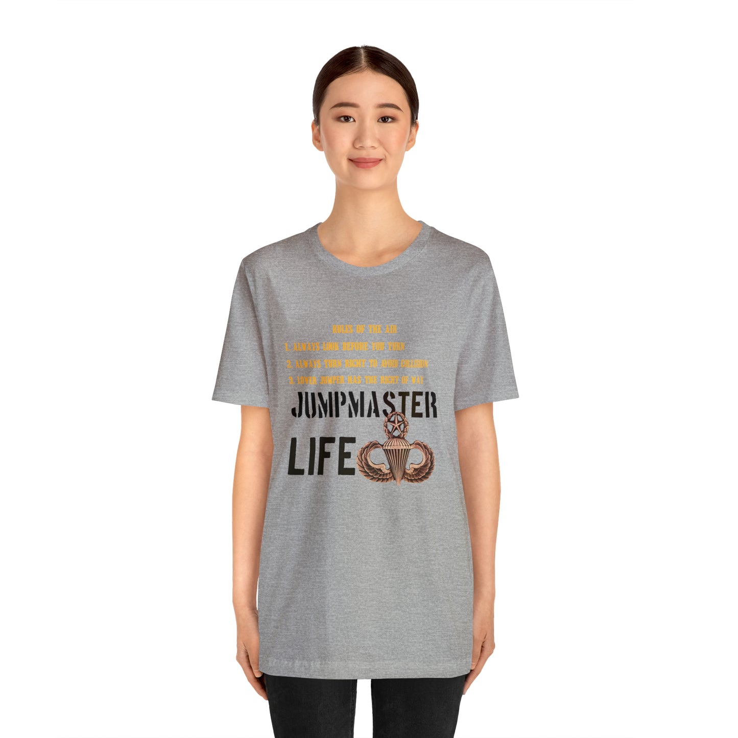 Rules of the Air Jumpmaster Life Unisex Jersey Short Sleeve Tee