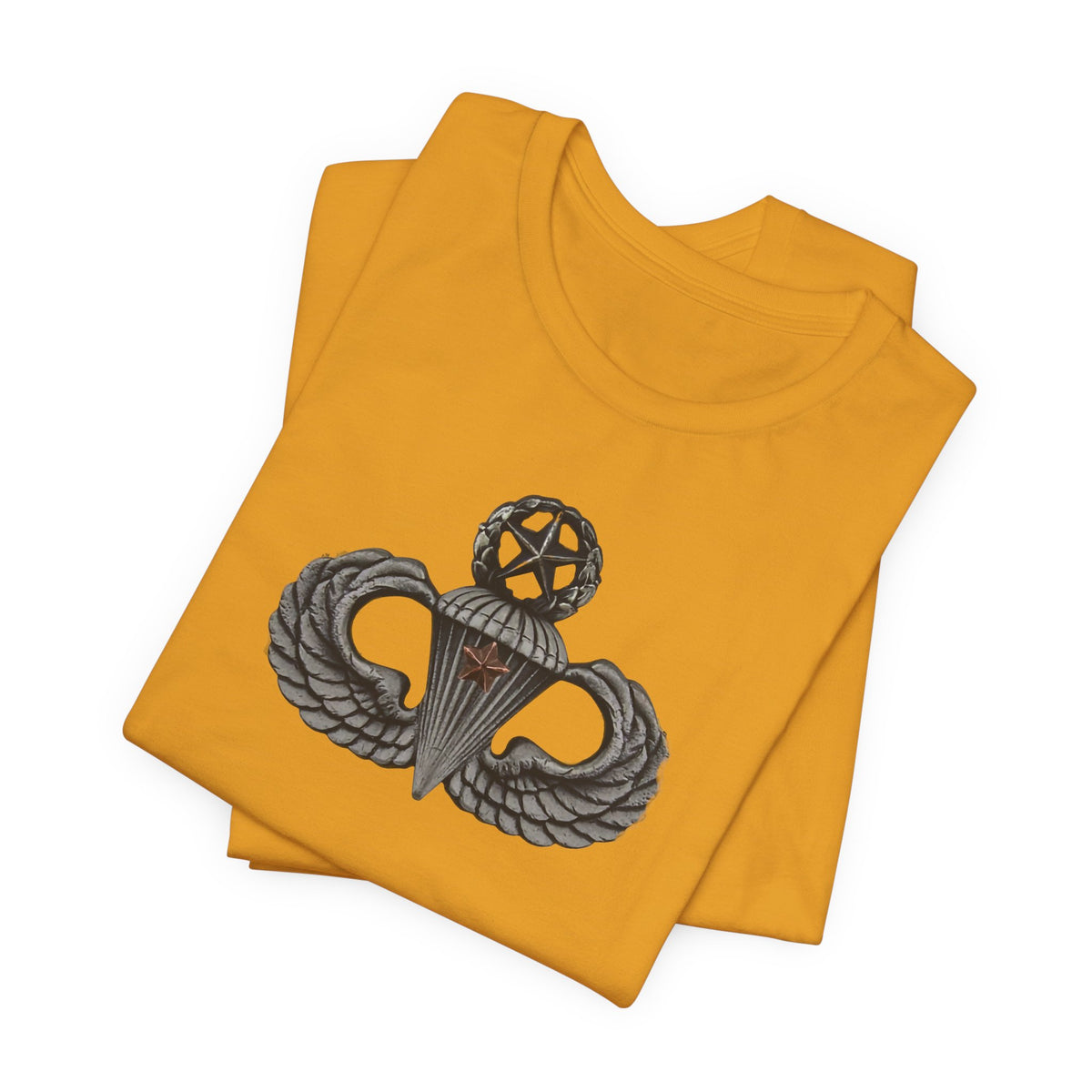 82nd Airborne Master Wings Combat Star Both-Sleeve Patch T-Shirt | Jumpmaster Life Collection