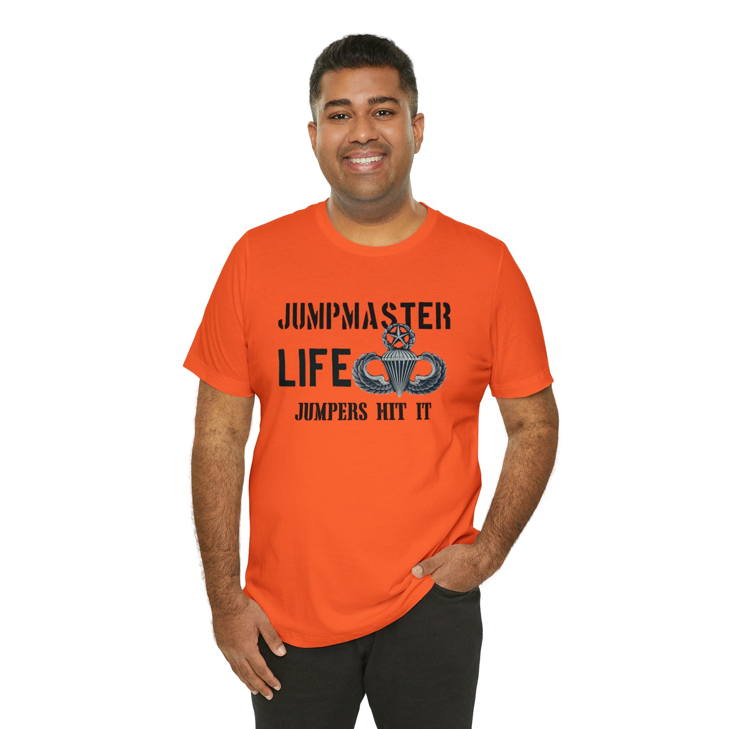 Jumpmaster Life Jumpers Hit It Airborne Unisex Jersey Short Sleeve Tee