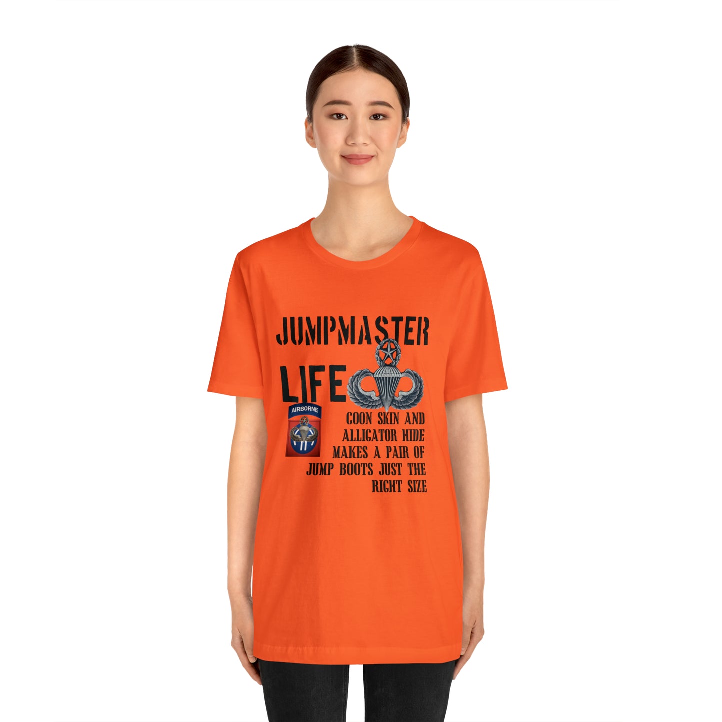 Jumpmaster Life Coonskin and Alligator Hide Unisex Jersey Short Sleeve Tee