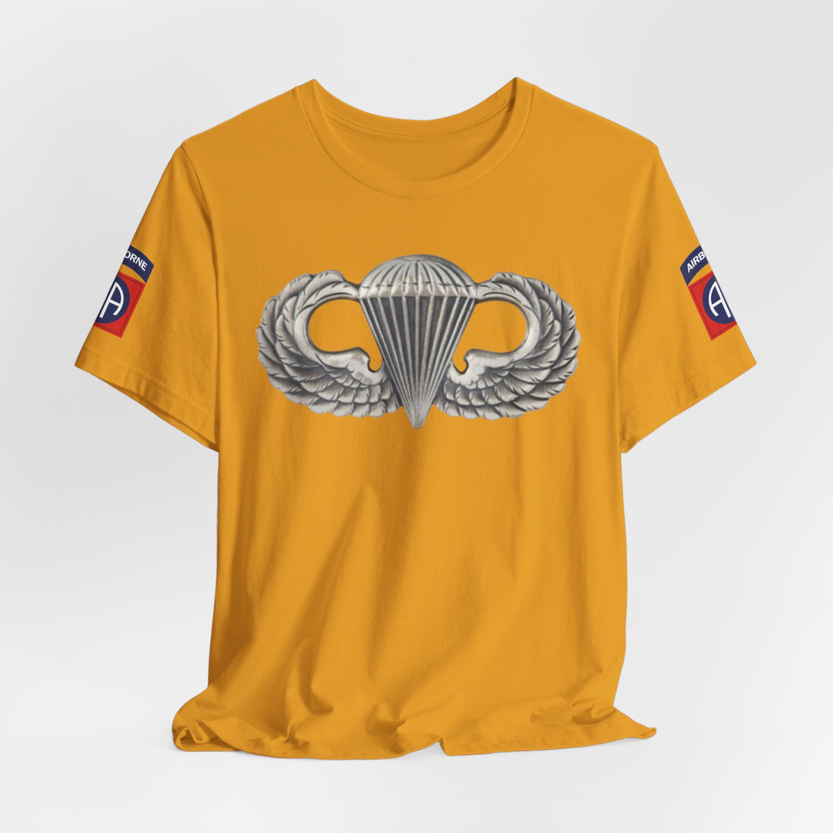 82nd Airborne Basic Wings Both-Sleeve Patch T-Shirt, Airborne Life