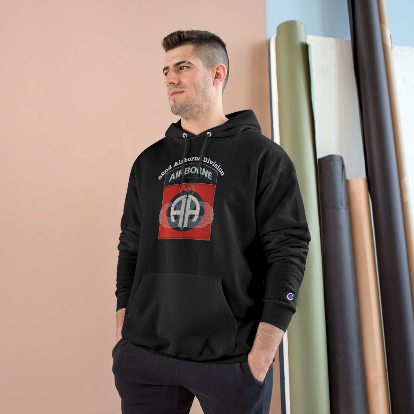 82nd Airborne Division Champion Hoodie 82nd Airborne Division Logo Sweatshirt: Embrace Comfort & Patriotism | Shop Now!"