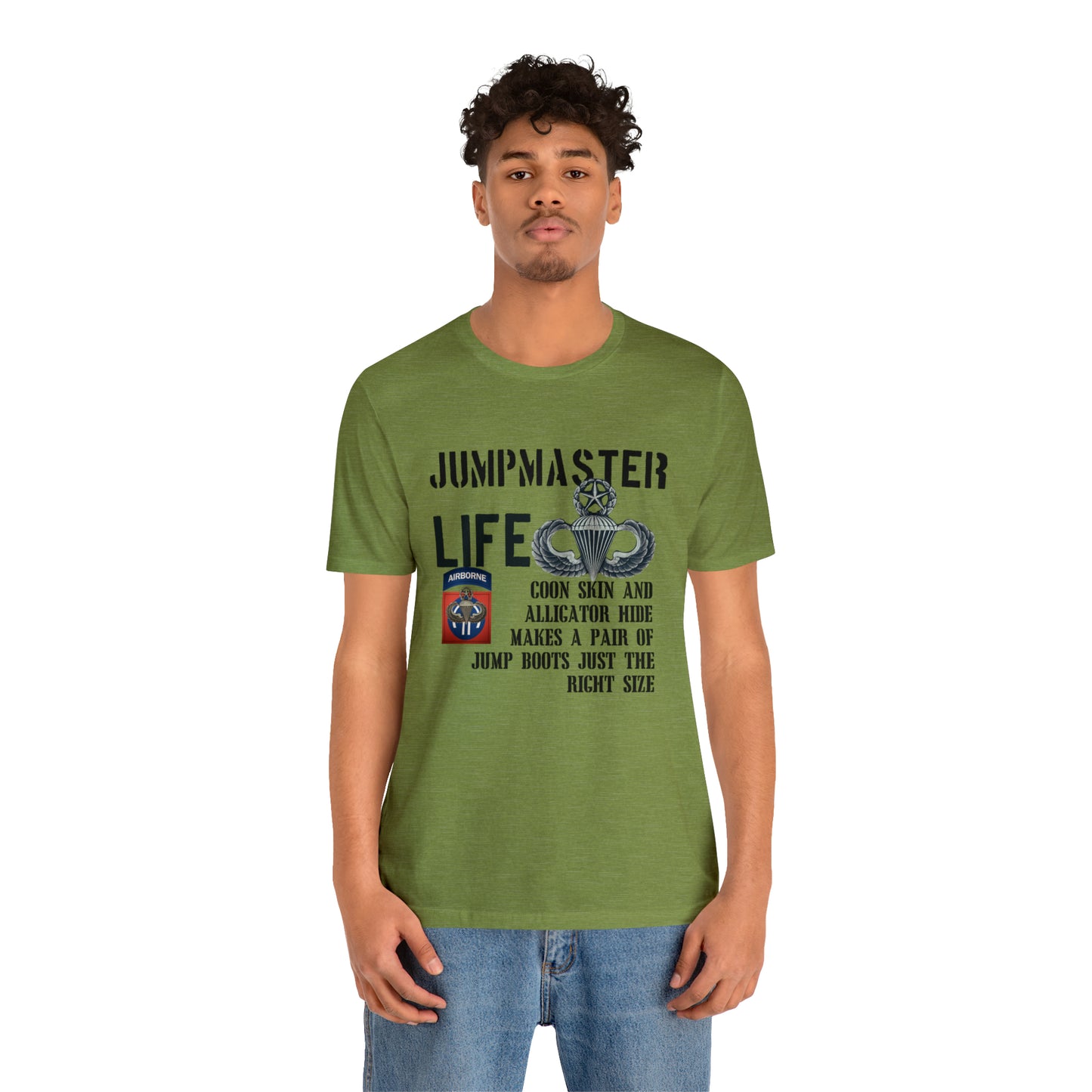 Jumpmaster Life Coonskin and Alligator Hide Unisex Jersey Short Sleeve Tee