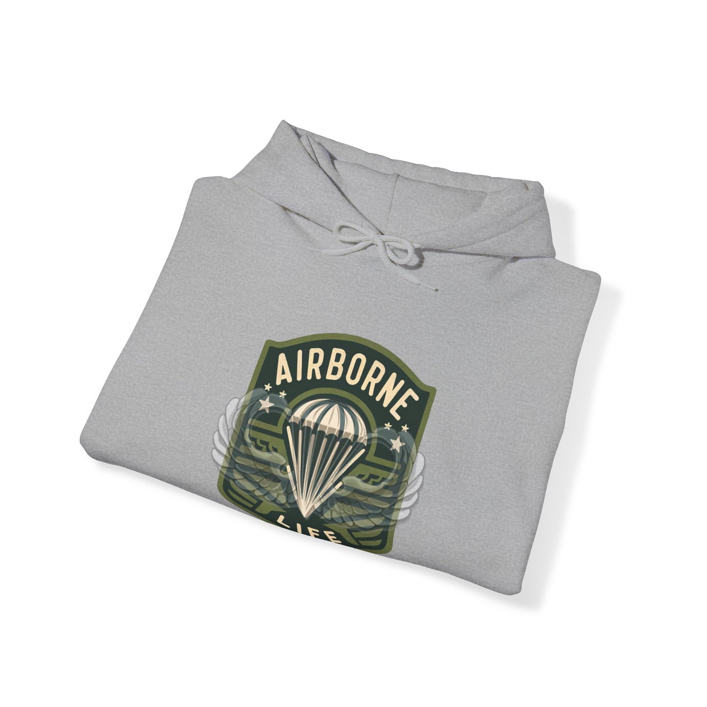 Airborne Life Paratrooper 82nd Patch Unisex Heavy Blend™ Hooded Sweatshirt