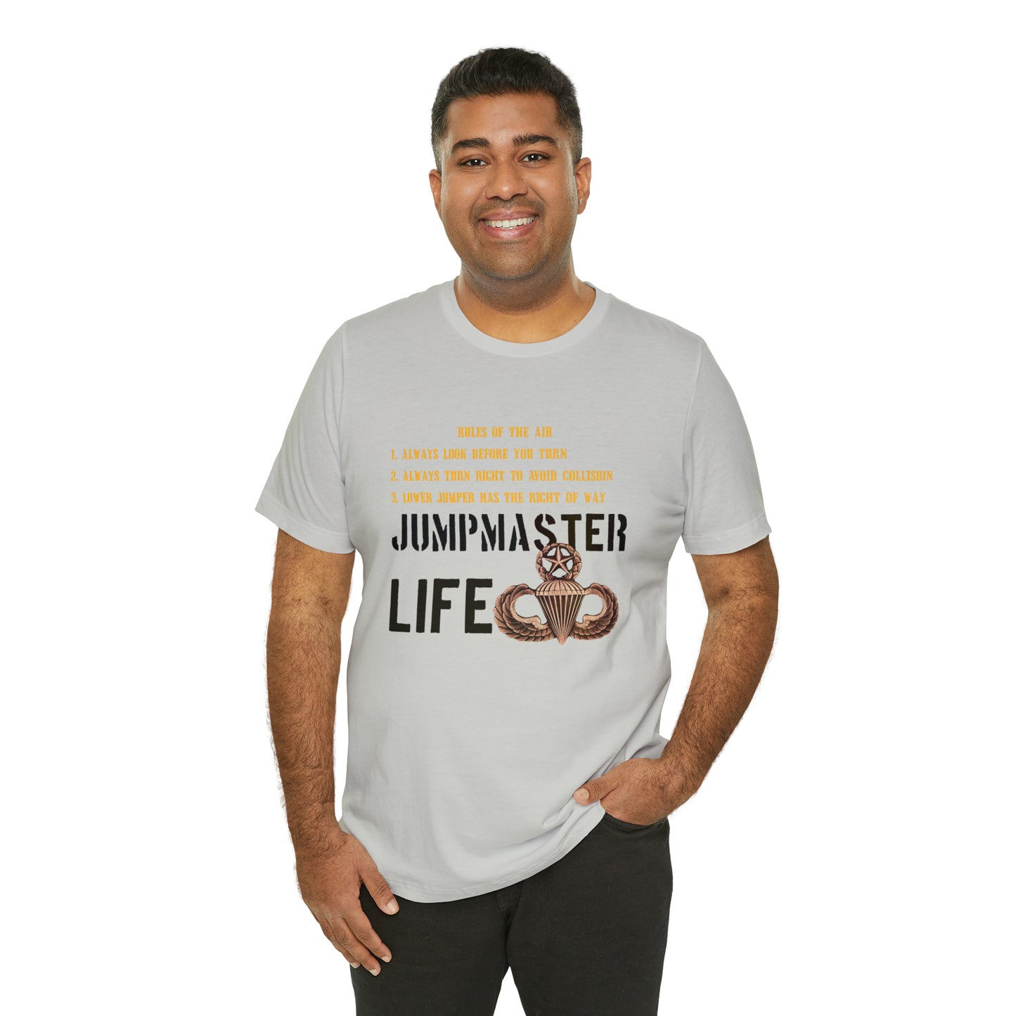 Rules of the Air Jumpmaster Life Unisex Jersey Short Sleeve Tee