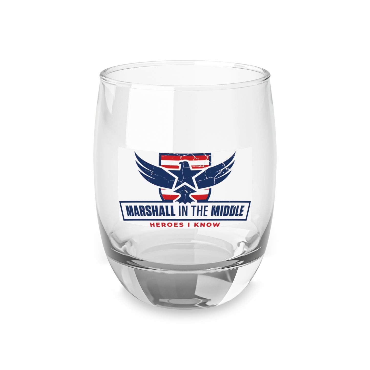 Marshall in the Middle Whiskey Glass