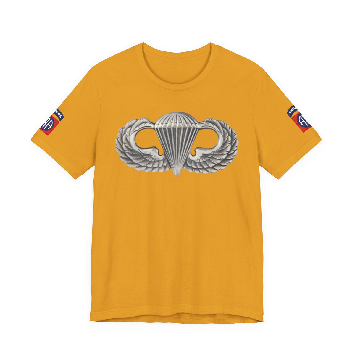 82nd Airborne Basic Wings Both-Sleeve Patch T-Shirt, Airborne Life