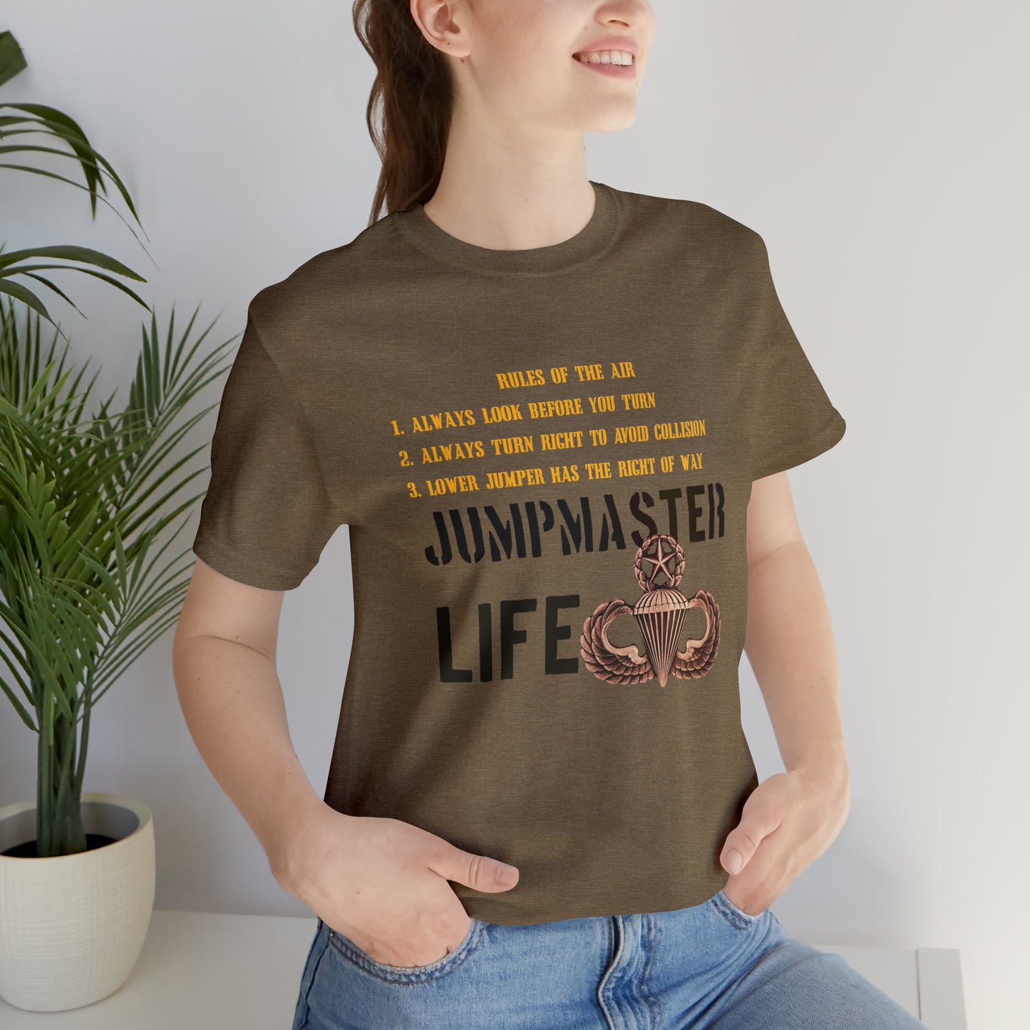 Rules of the Air Jumpmaster Life Unisex Jersey Short Sleeve Tee