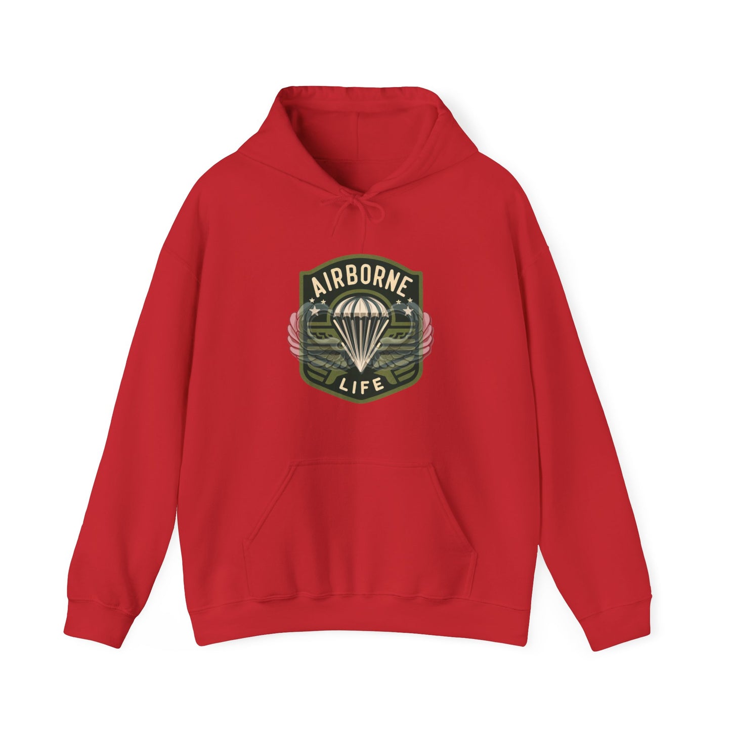 Airborne Life Paratrooper 82nd Patch Unisex Heavy Blend™ Hooded Sweatshirt