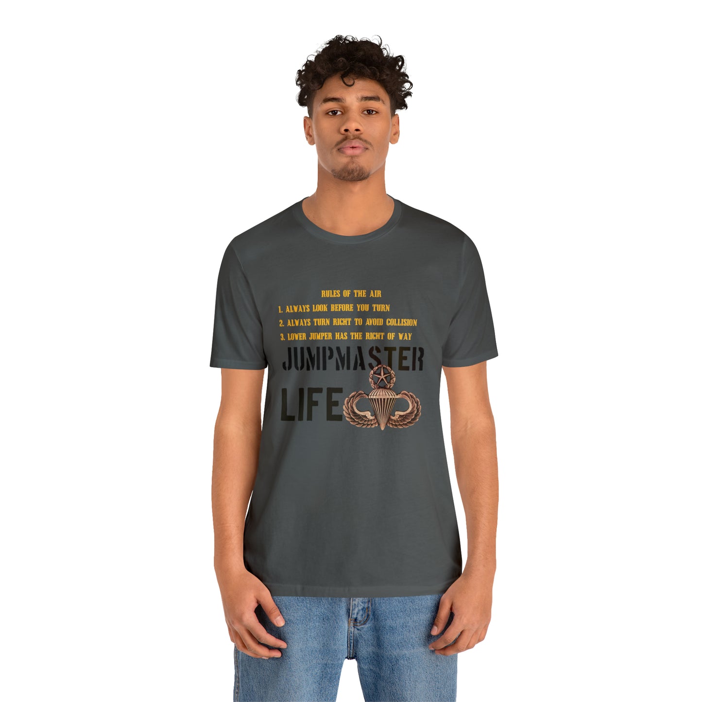 Rules of the Air Jumpmaster Life Unisex Jersey Short Sleeve Tee