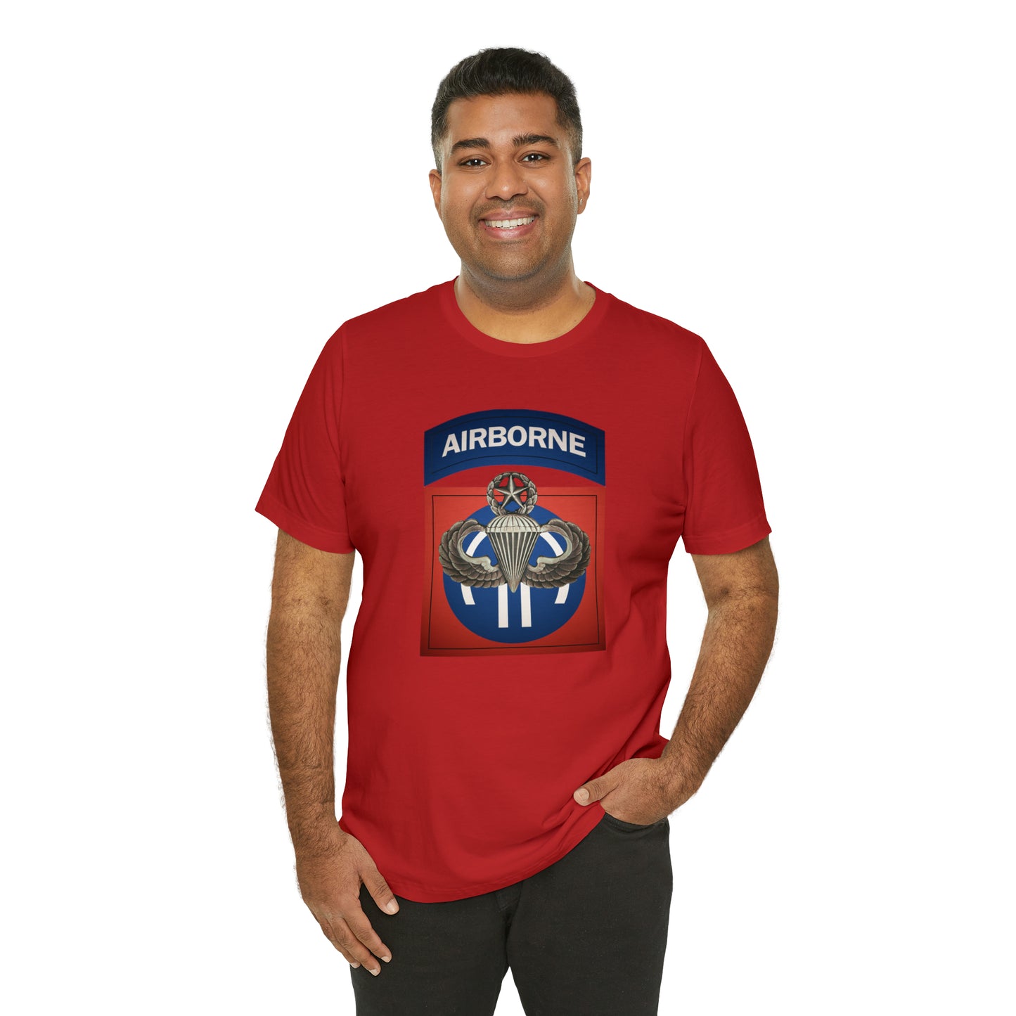 Master Rated Jumpmaster 82nd Airborne Unisex Jersey Short Sleeve Tee