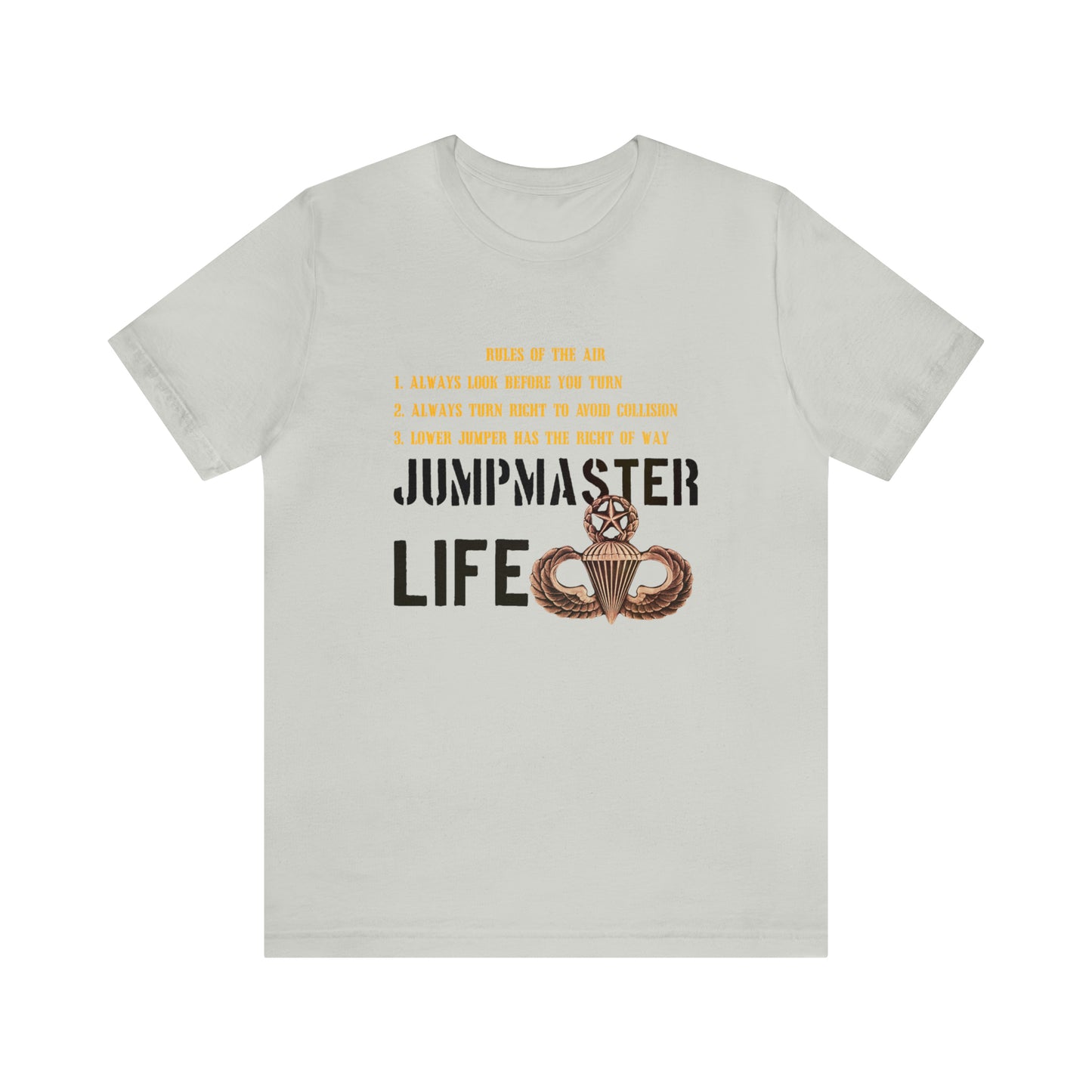 Rules of the Air Jumpmaster Life Unisex Jersey Short Sleeve Tee