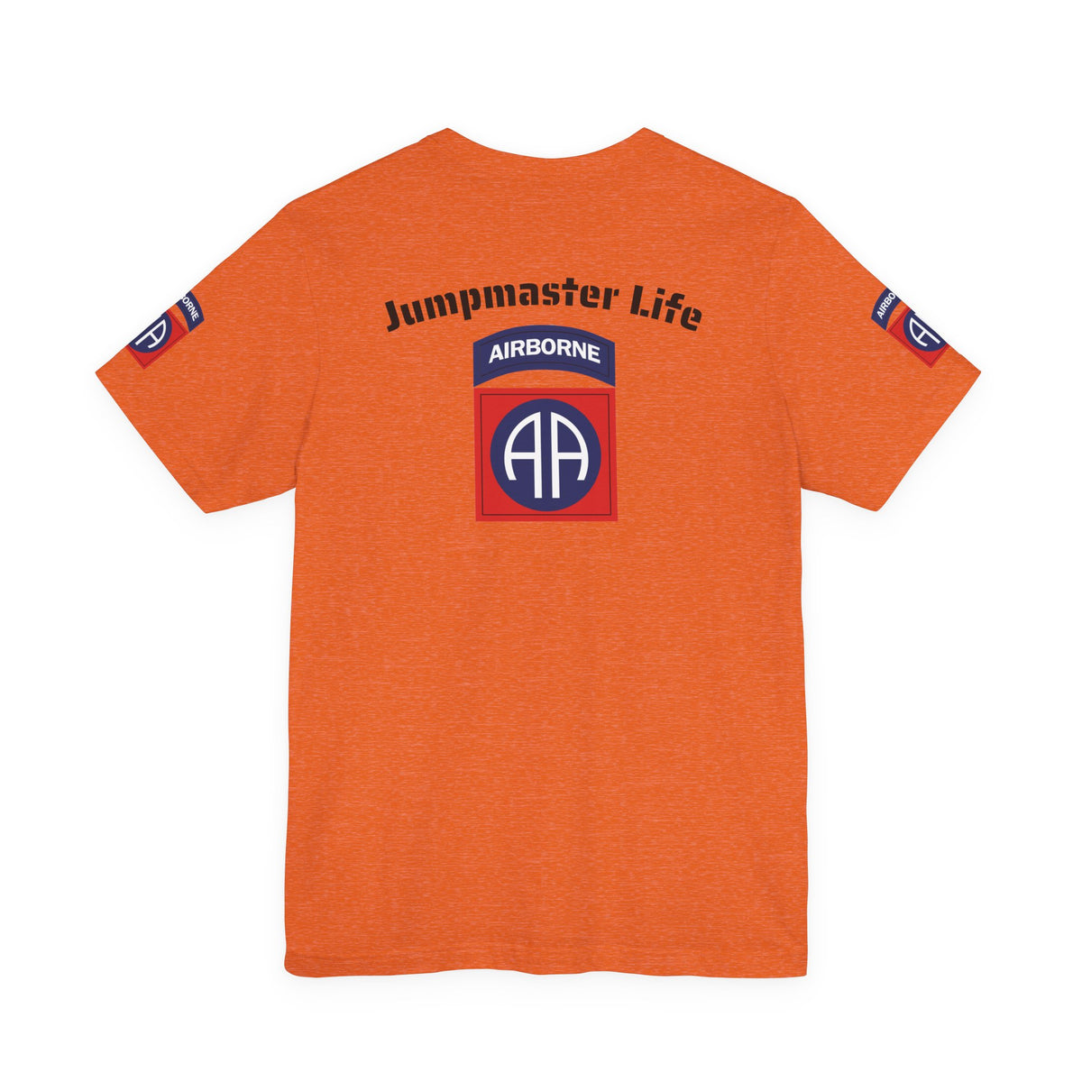 82nd Airborne Master Wings Combat Star Both-Sleeve Patch T-Shirt | Jumpmaster Life Collection