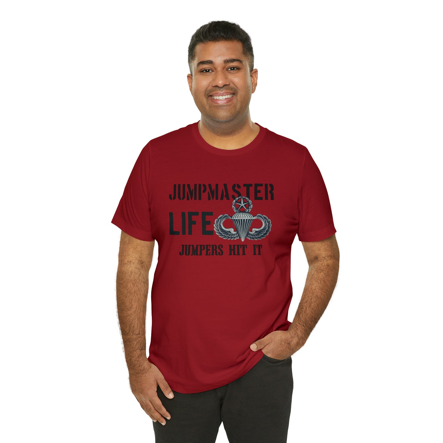 Jumpmaster Life Jumpers Hit It Airborne Unisex Jersey Short Sleeve Tee
